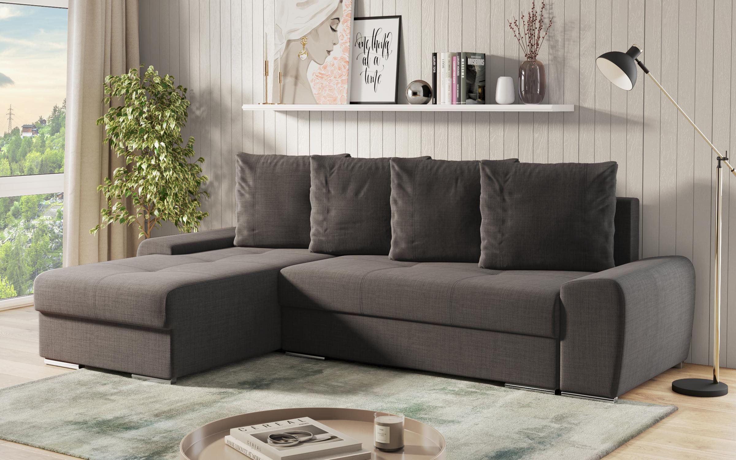 Coltar extensibil Roli, gri-maroniu melange  3