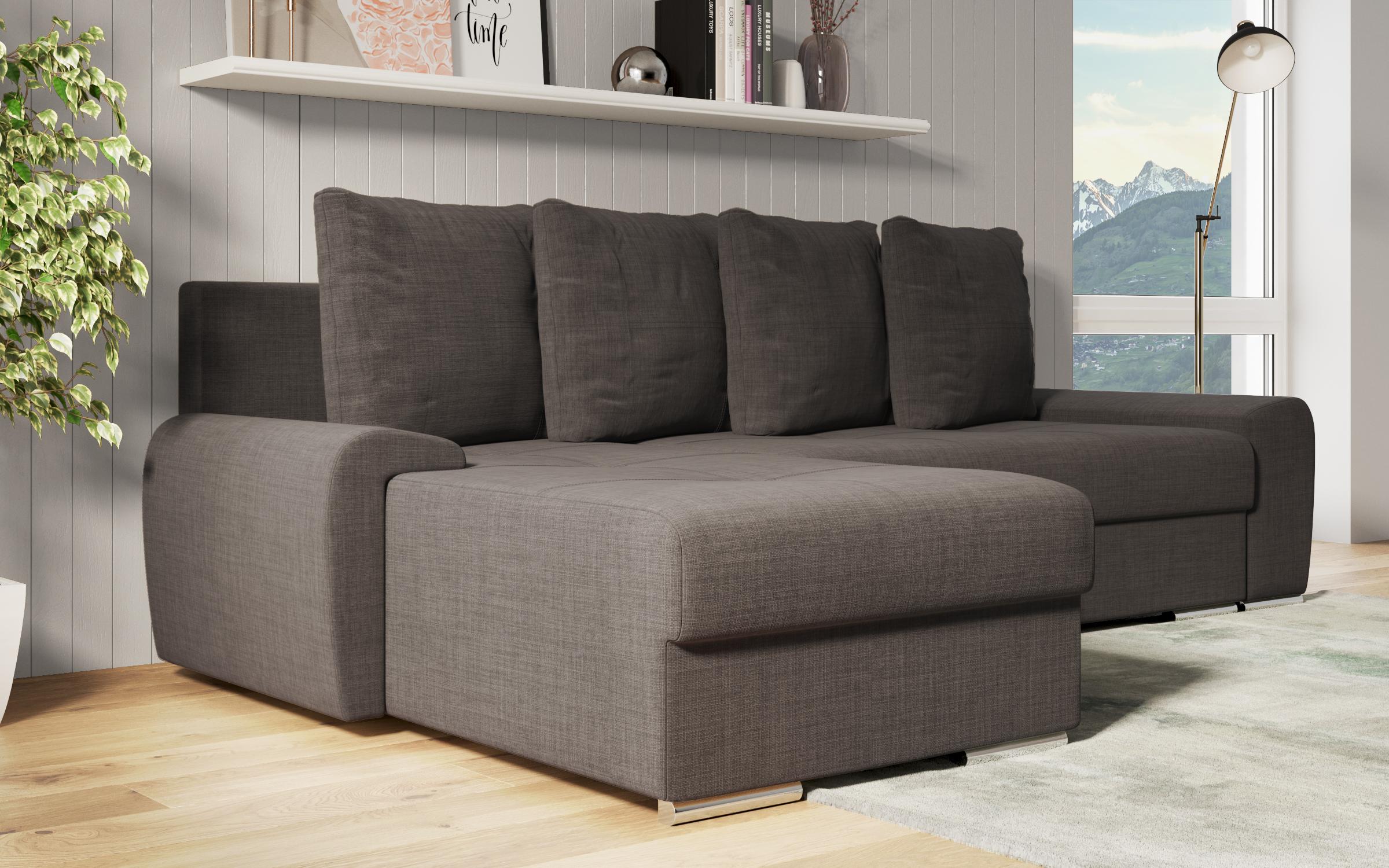Coltar extensibil Roli, gri-maroniu melange  4