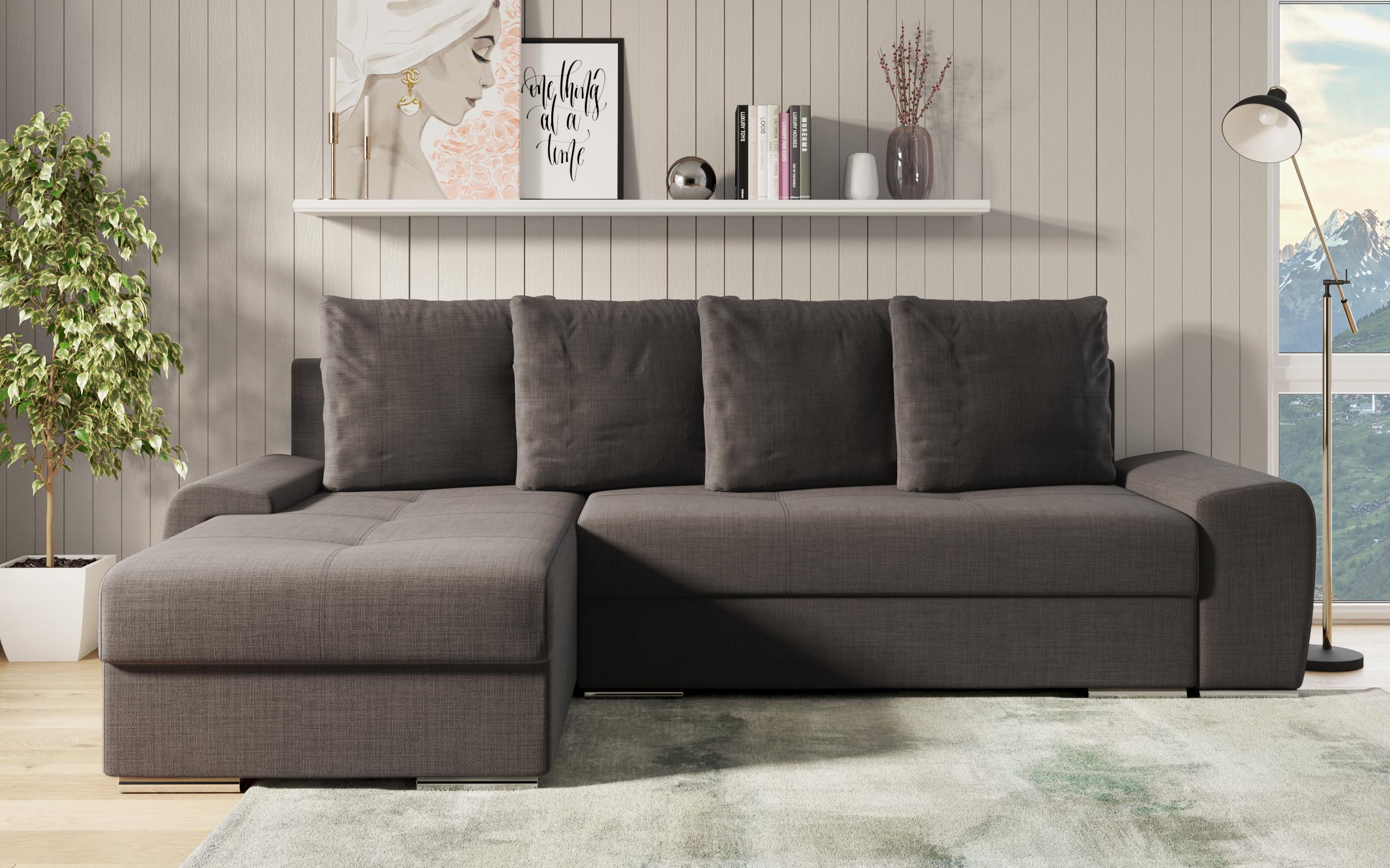 Coltar extensibil Roli, gri-maroniu melange  1