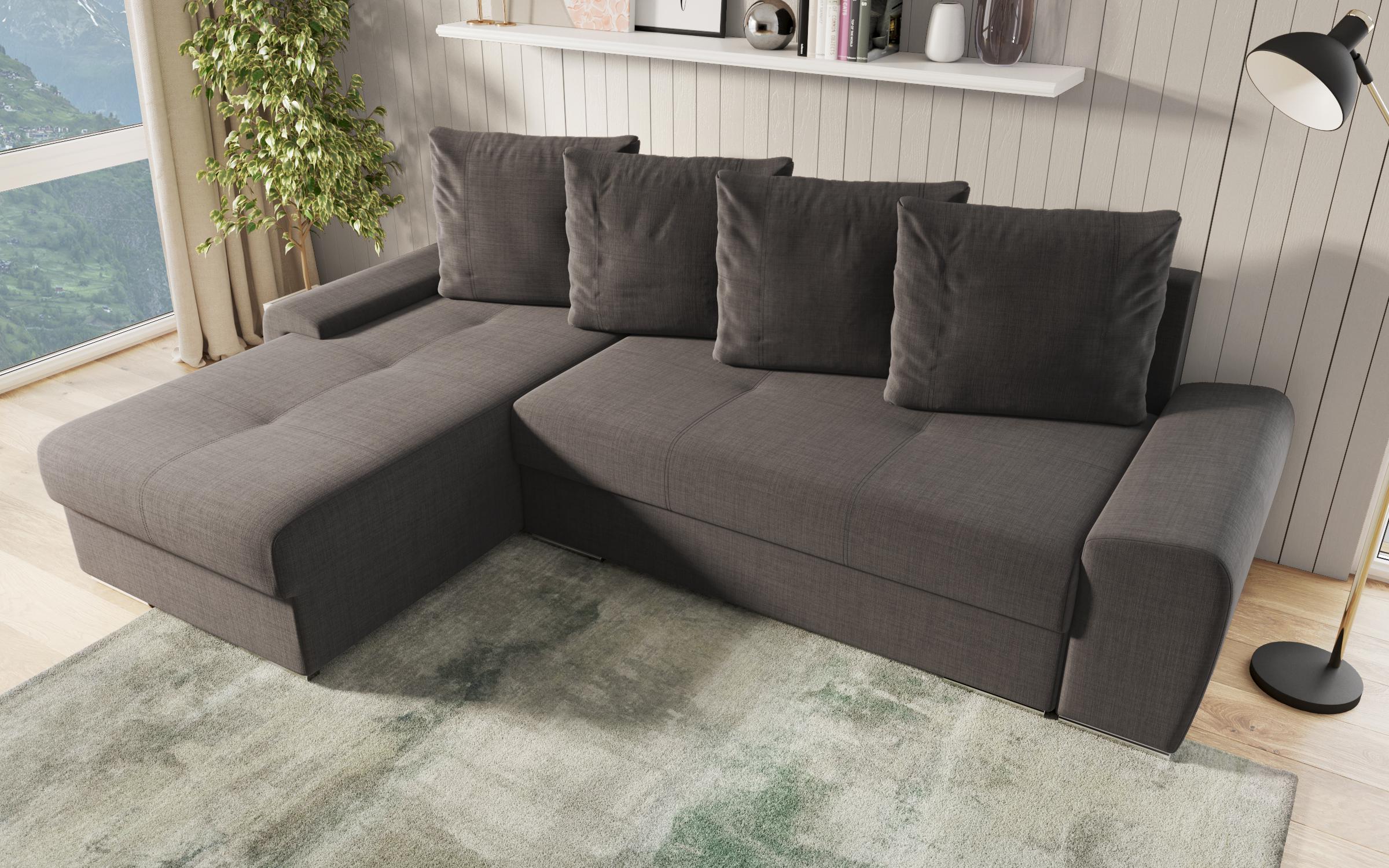 Coltar extensibil Roli, gri-maroniu melange  5