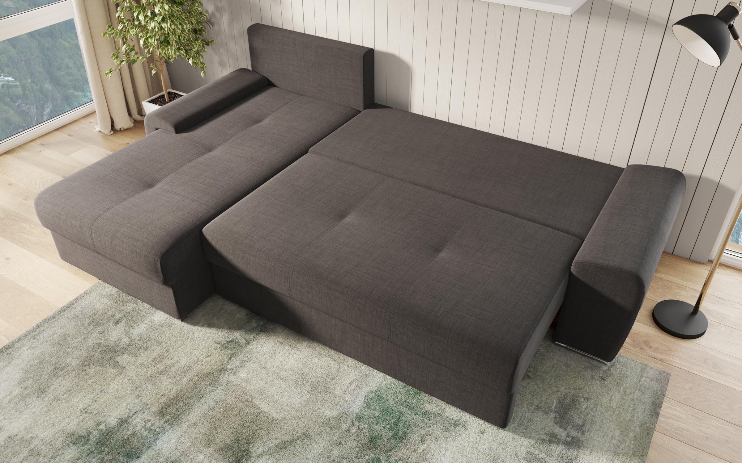 Coltar extensibil Roli, gri-maroniu melange  8