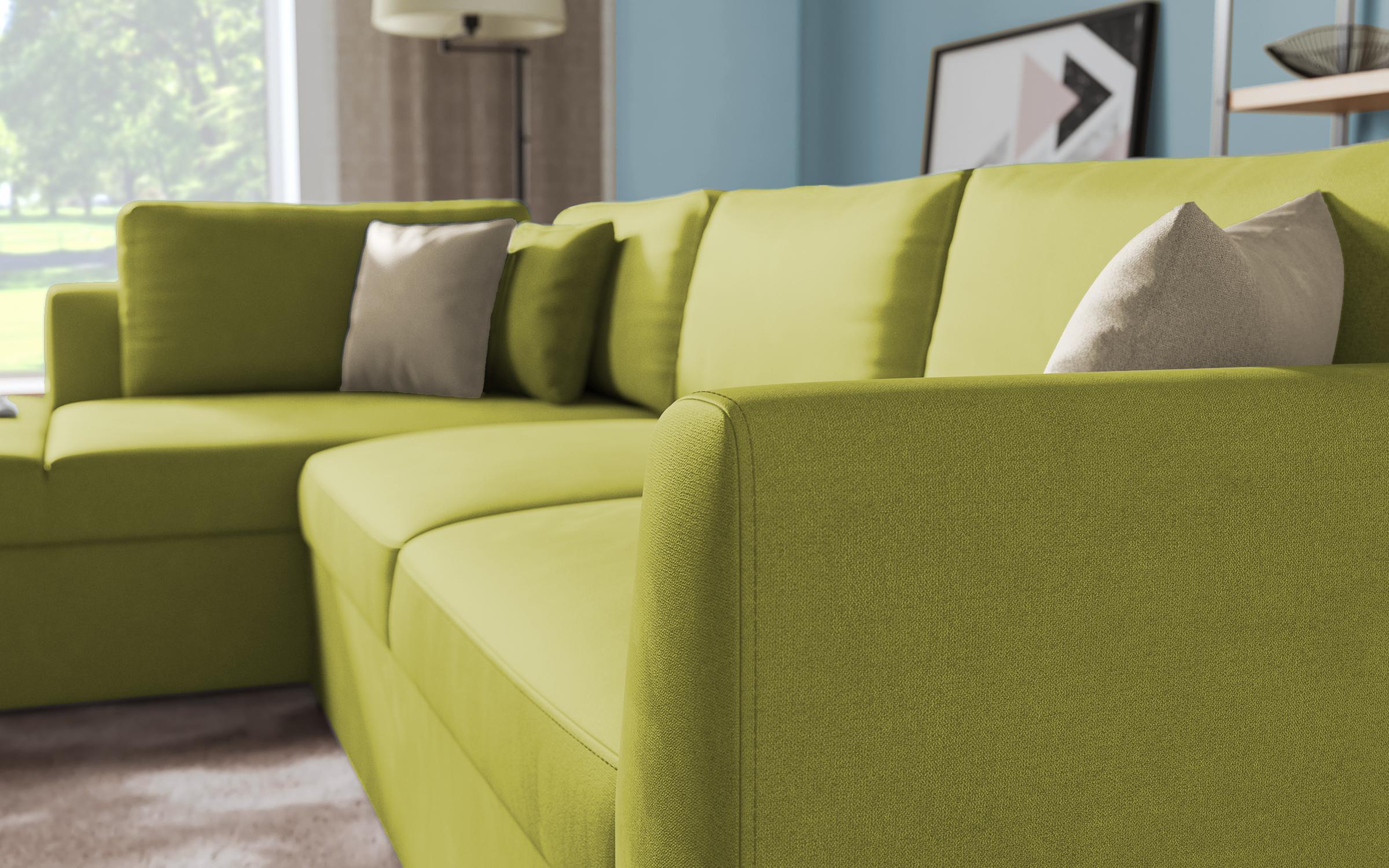 Coltar extensibil Toscana, verde + maro deschis  5