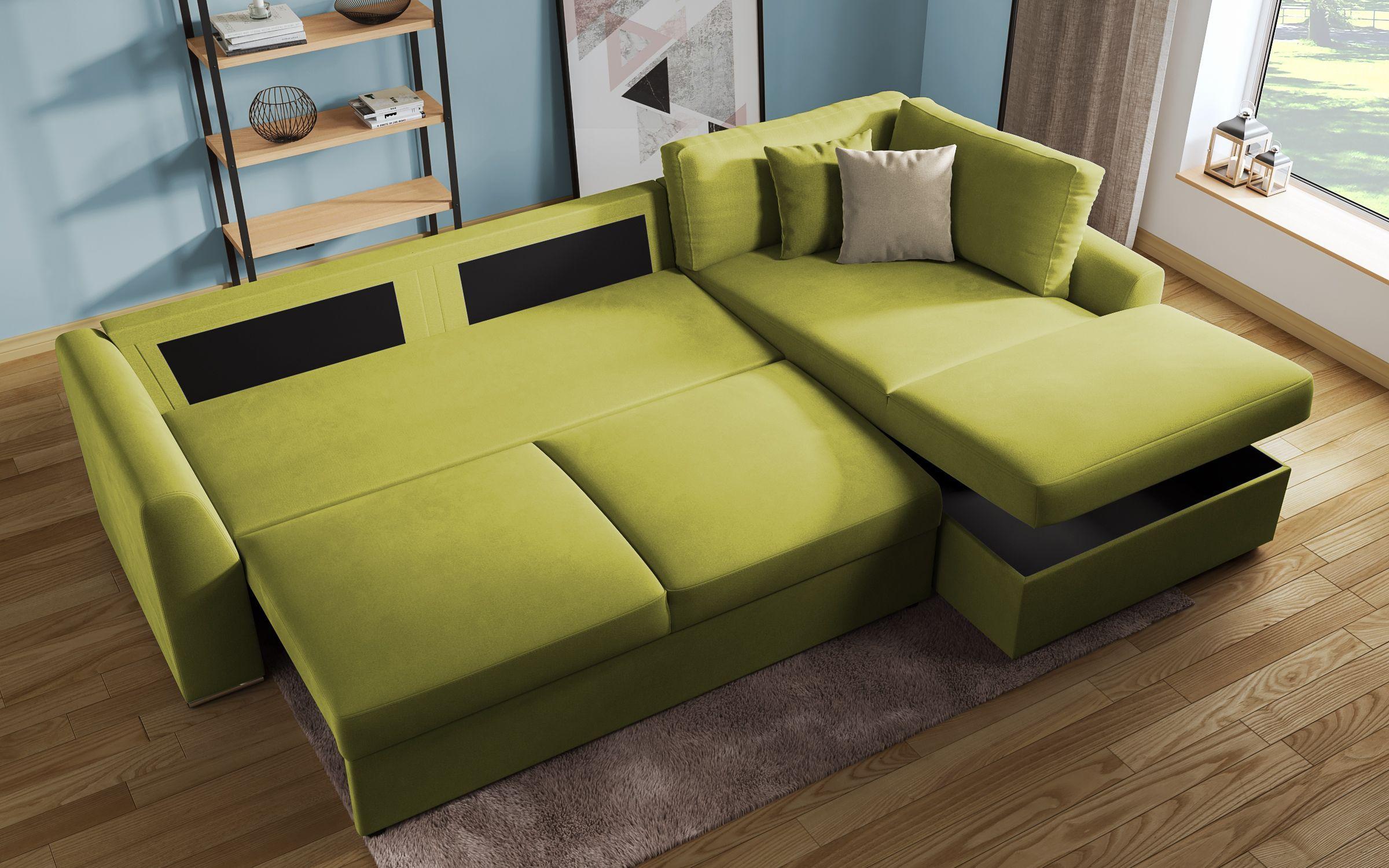 Coltar extensibil Toscana, verde + maro deschis  7