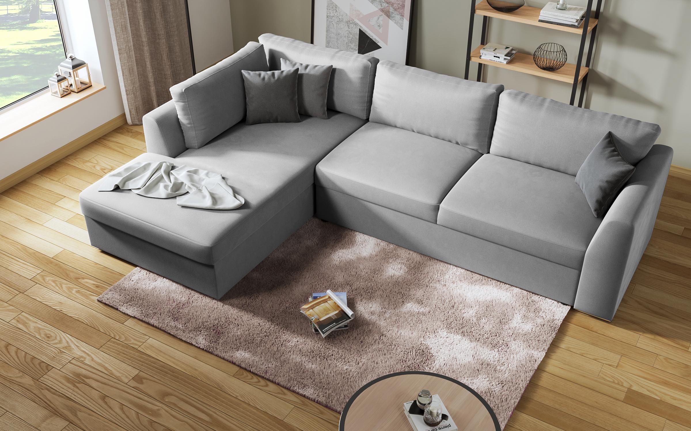 Coltar extensibil Toscana, gri deschis + gri inchis  6