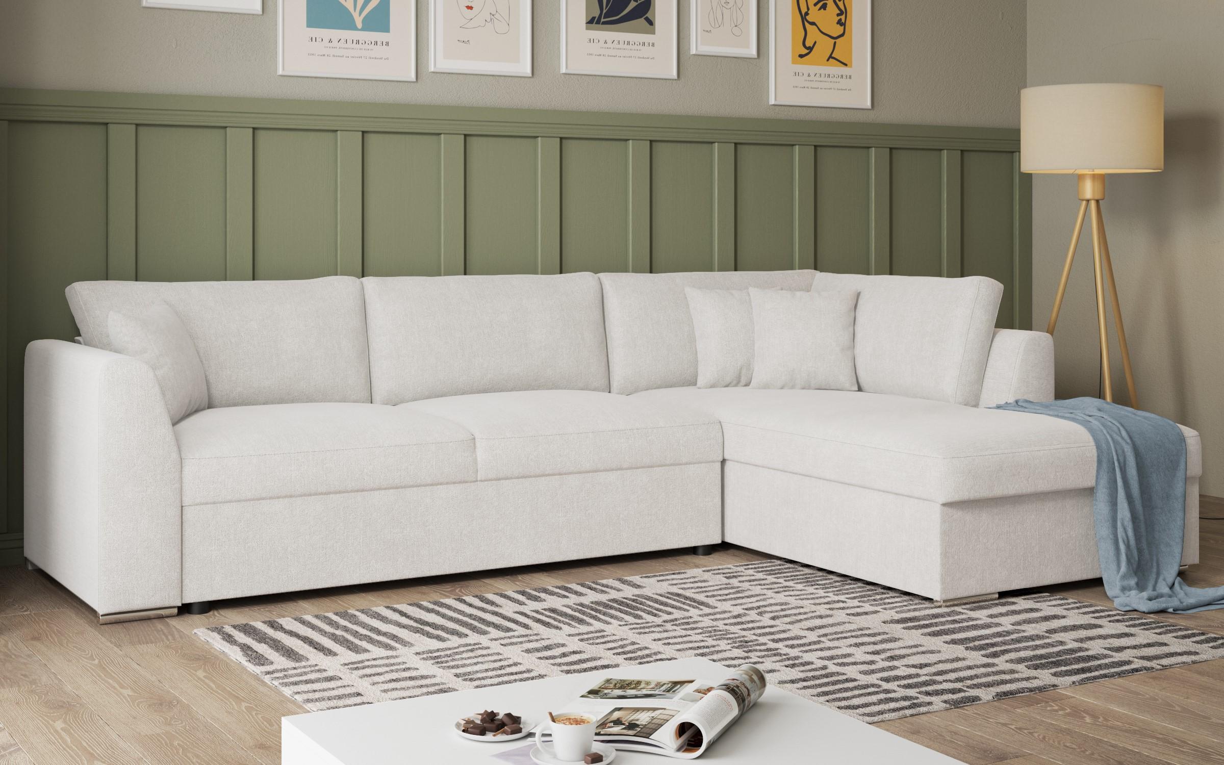 Раскладной угловой диван Тоскана Supreme, белый  3
