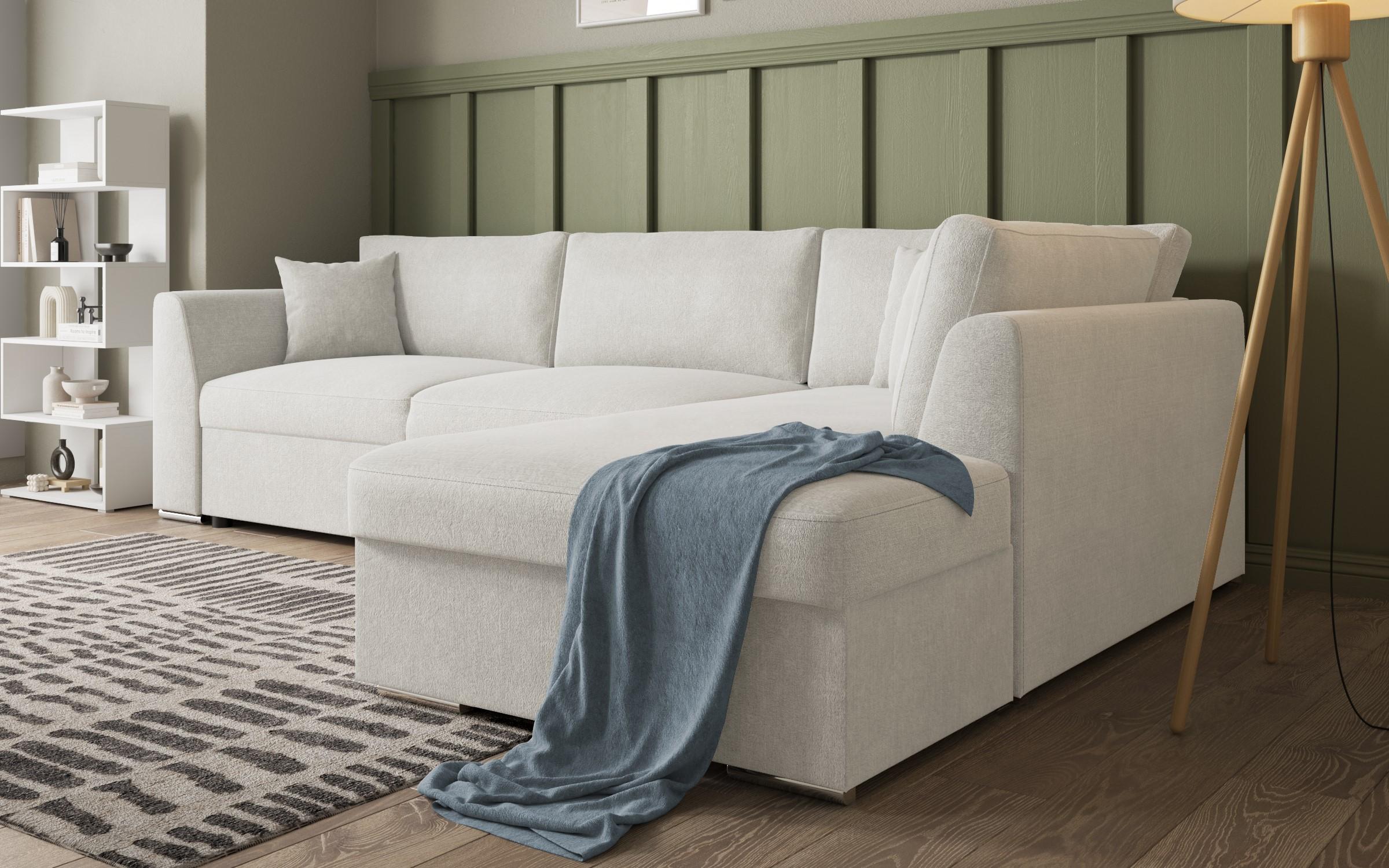 Раскладной угловой диван Тоскана Supreme, белый  4