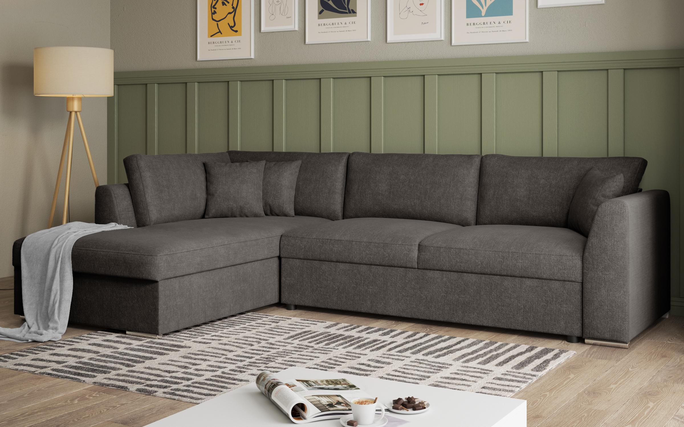 Coltar extensibil Toscana Supreme, gri-maroniu  3