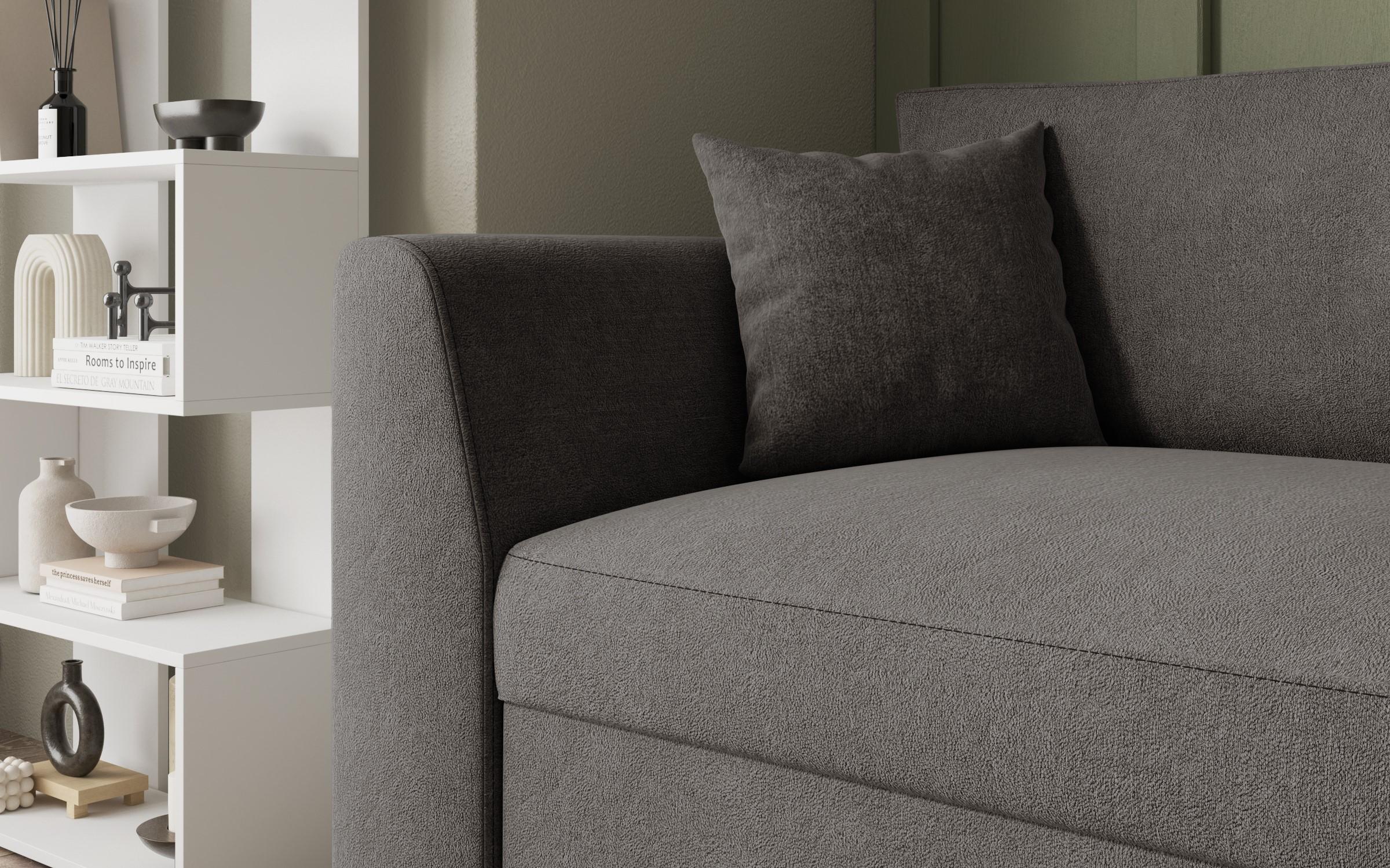 Coltar extensibil Toscana Supreme, gri-maroniu  5