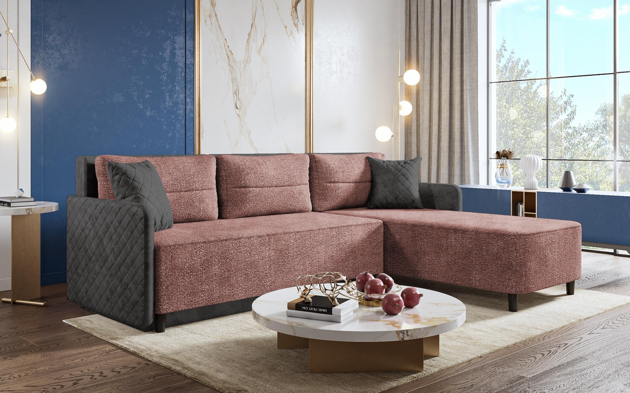 Coltar extensibil Vicard, roz inchis + antracit  3