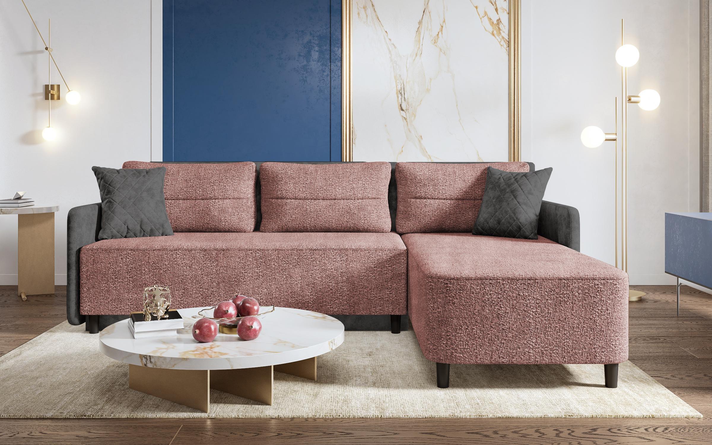 Coltar extensibil Vicard, roz inchis + antracit  1