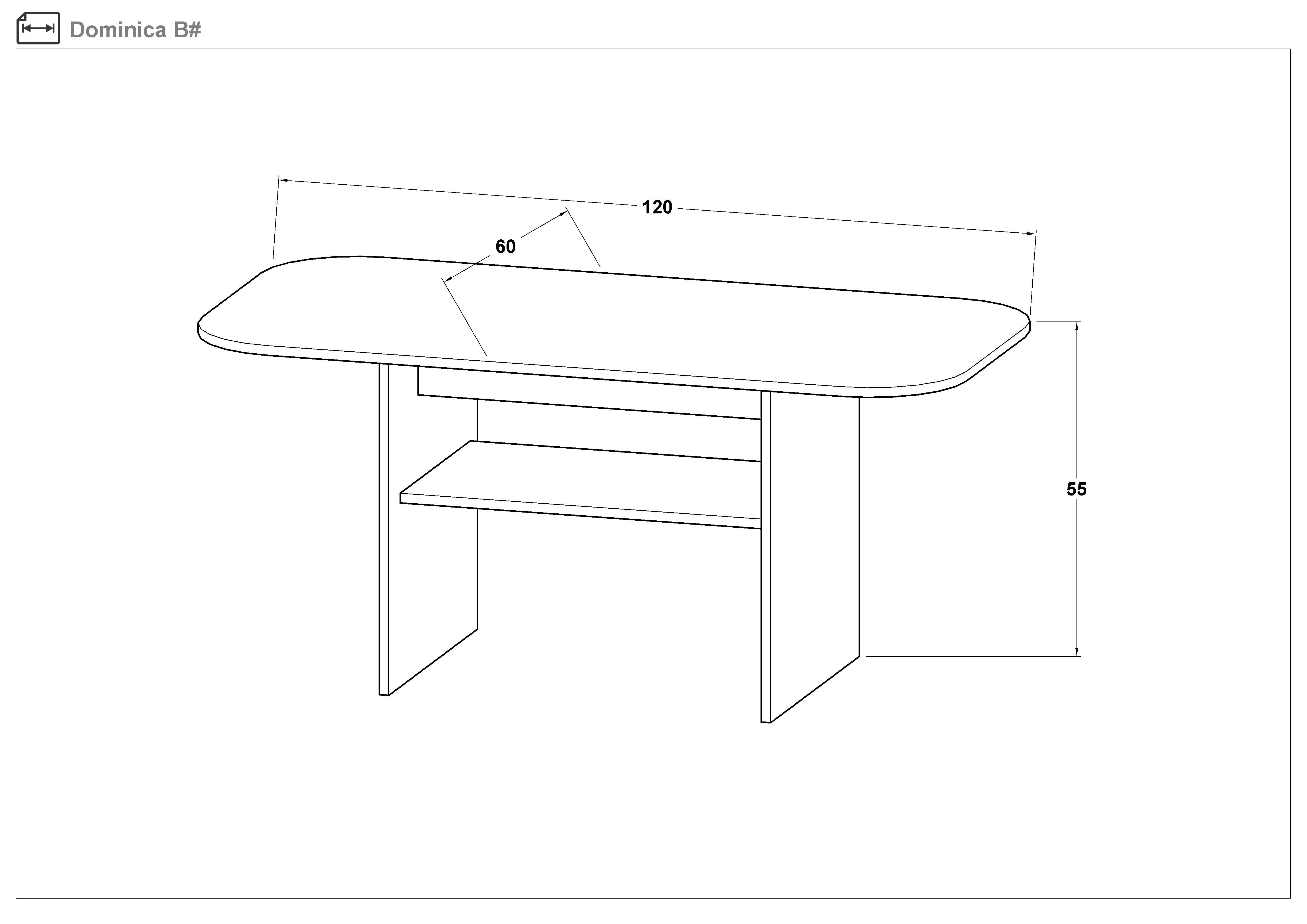 Set 2 buc. masuta de cafea Dominica, alb  2