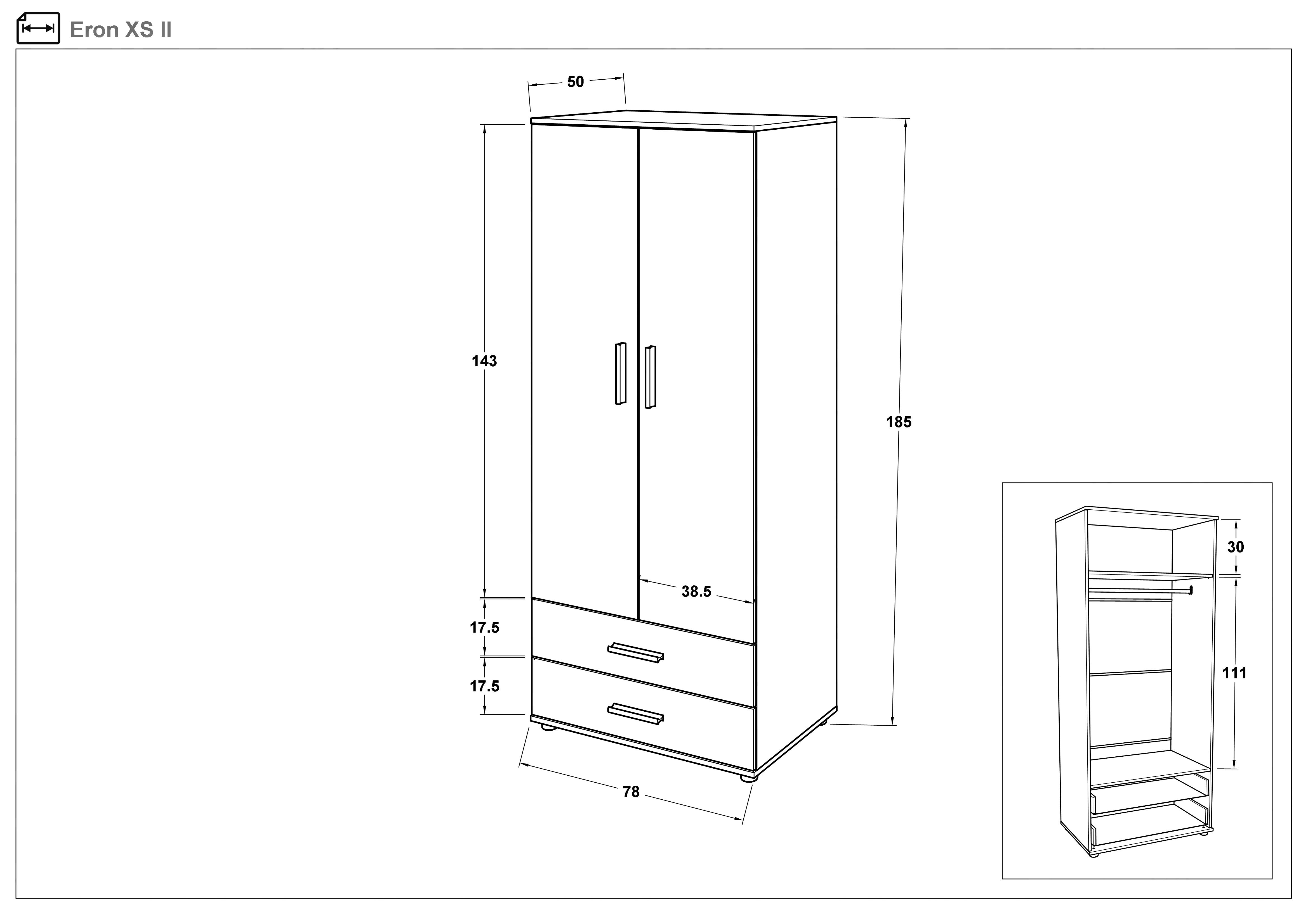 Set dormitor 160/200 Monterey + saltea, beton + shagreen alb  4