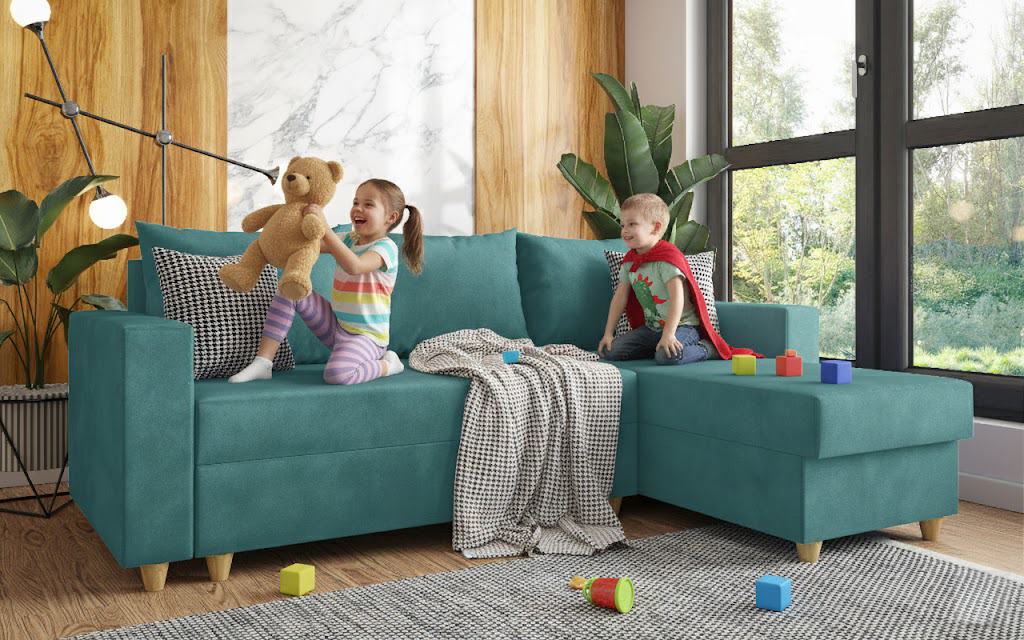 Coltar extensibil Fabiola, turcoaz  3