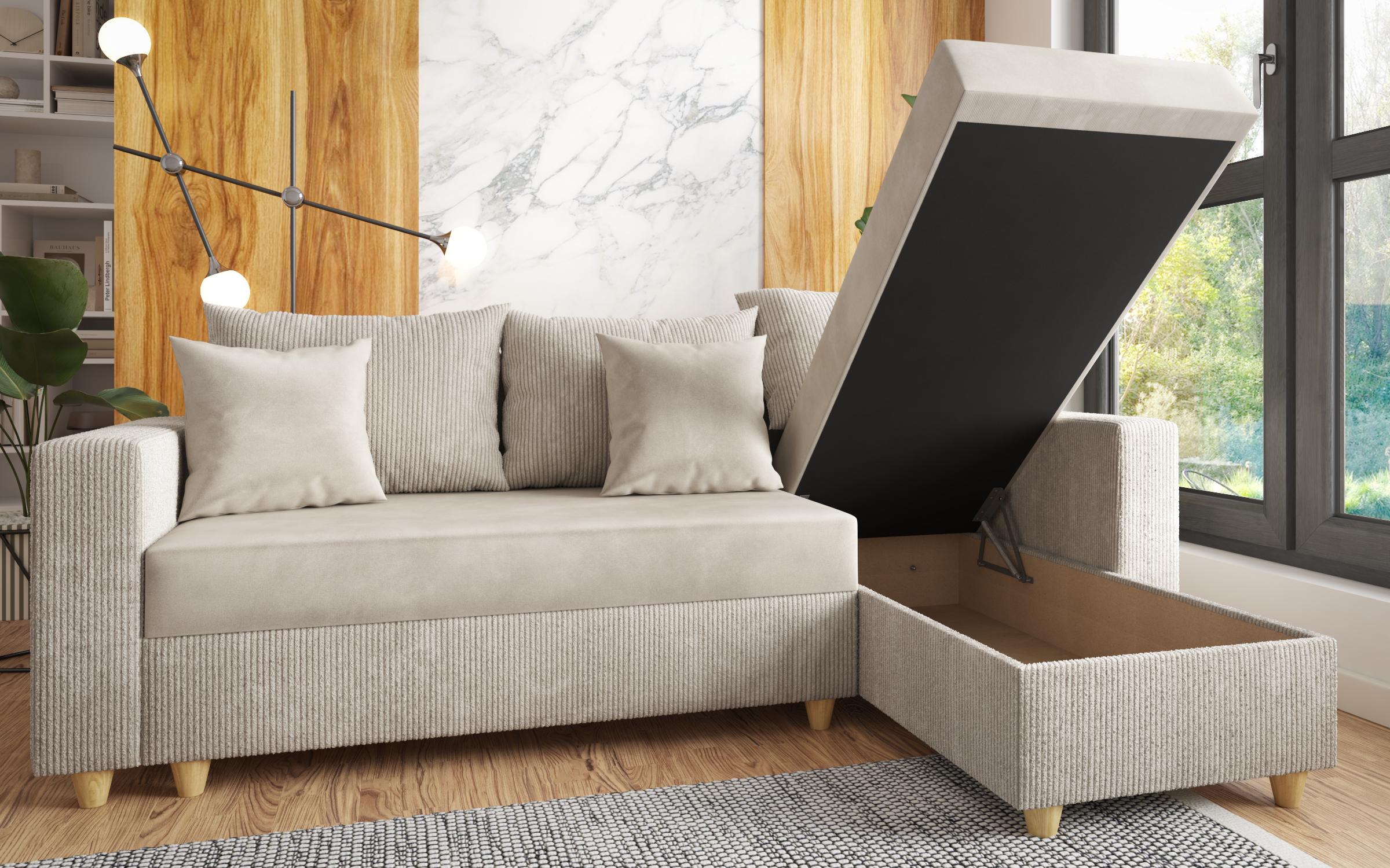 Coltar extensibil Finix, bej deschis  4