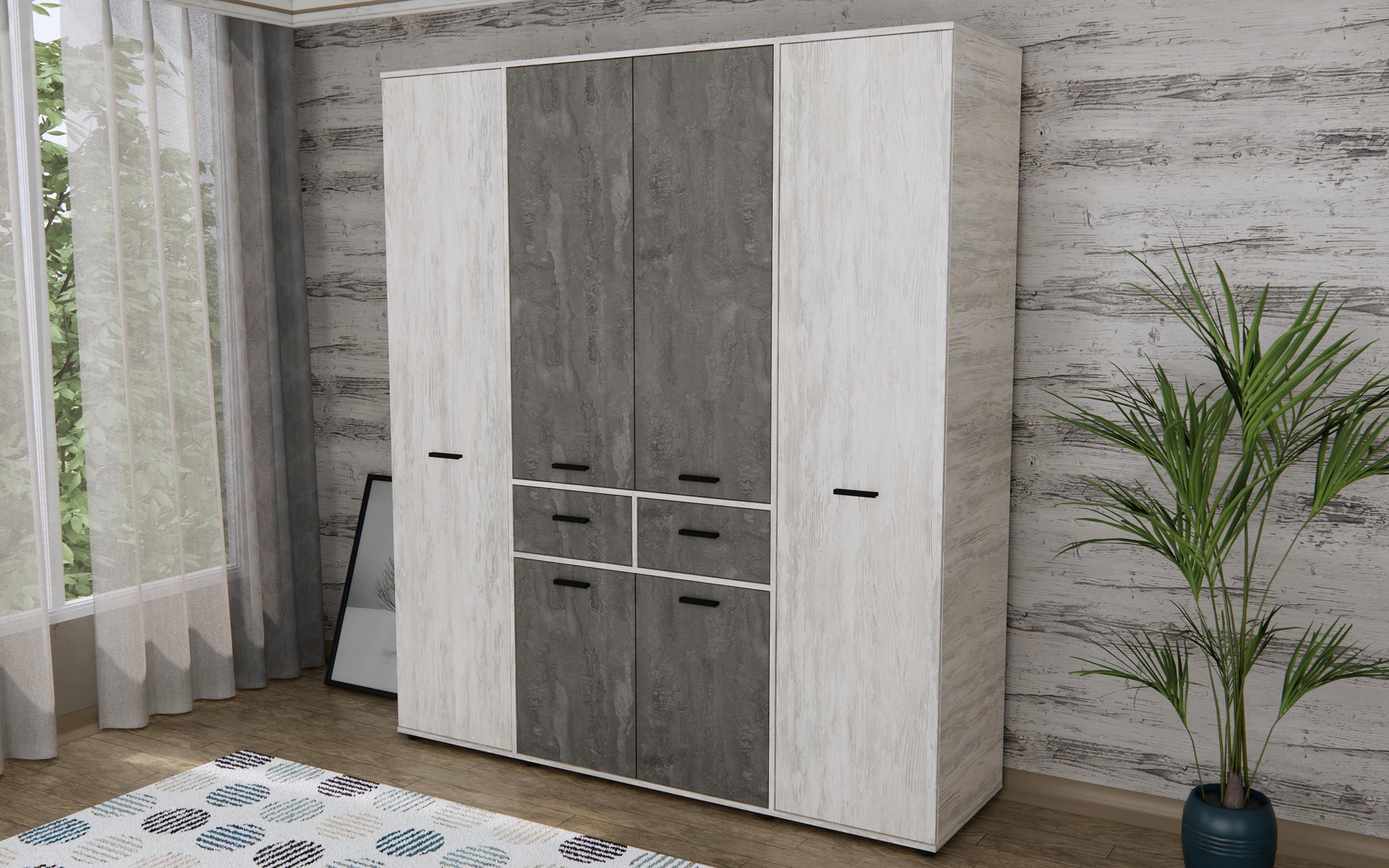 Dulap Veramo, artwood deschis + beton  3