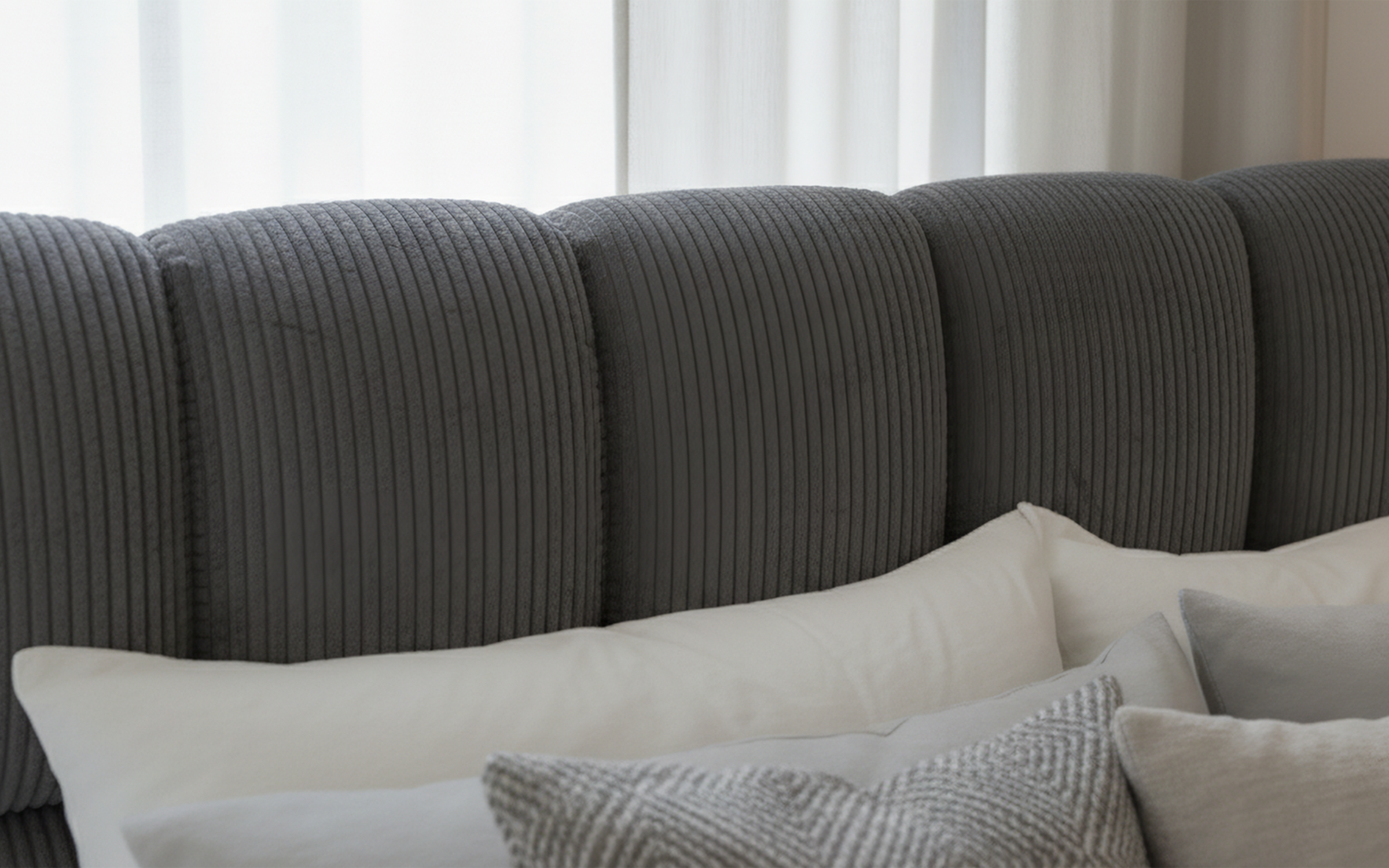 Pat dublu de lux 160/200 Fiorela Deluxe, gri  3