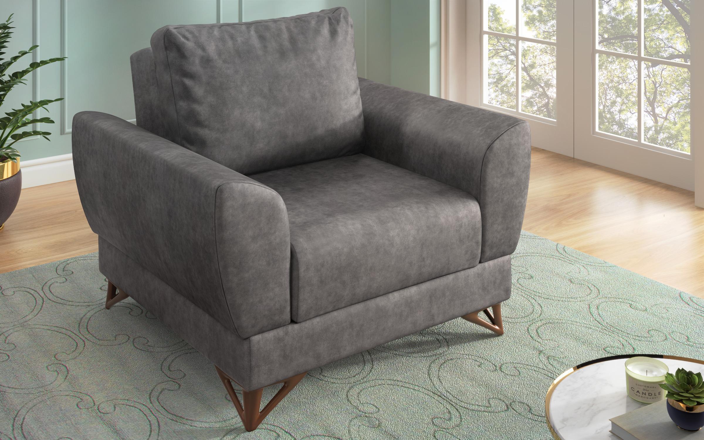 Fotoliu Treia Premium, gri  3