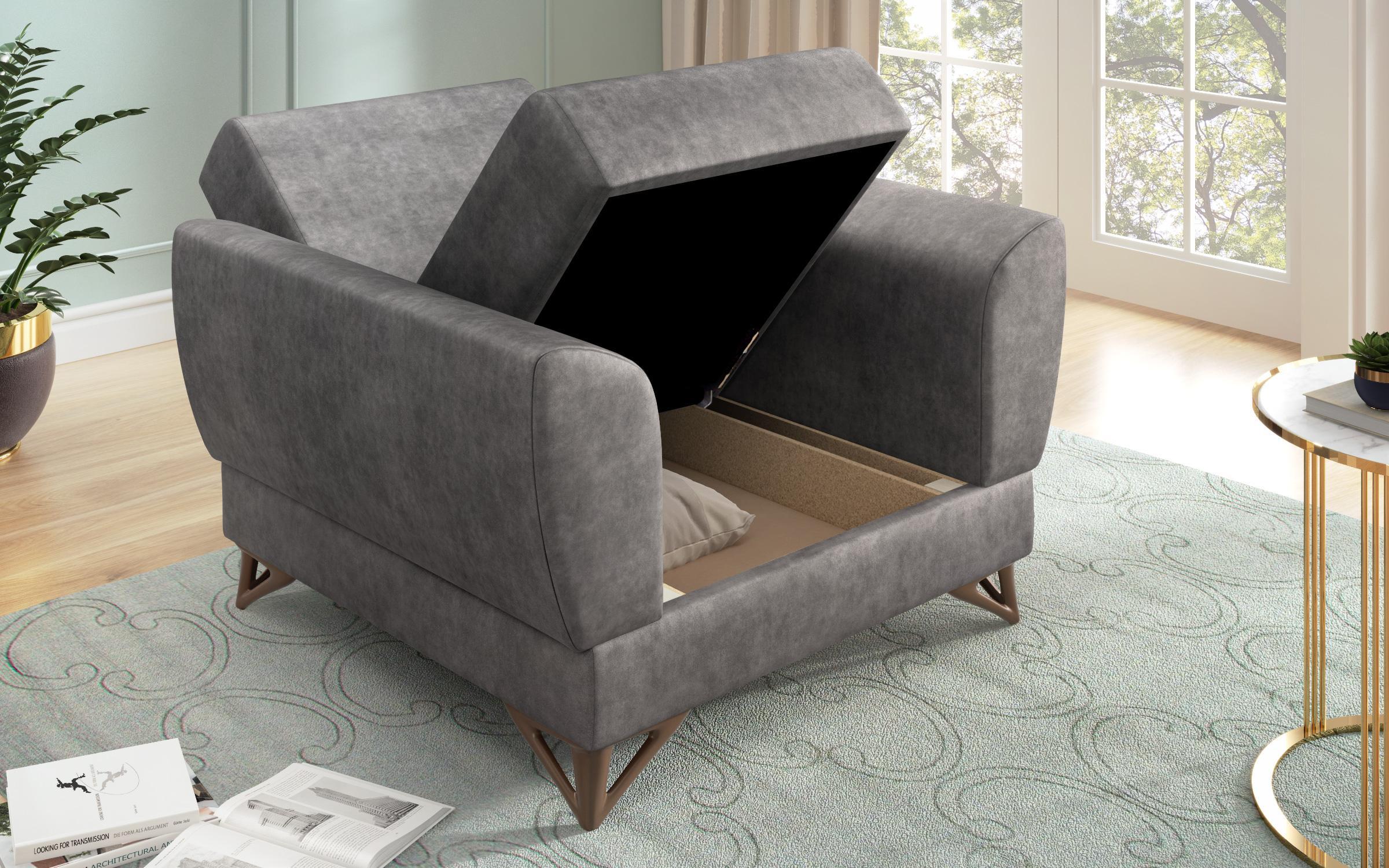 Fotoliu Treia Premium, gri  4