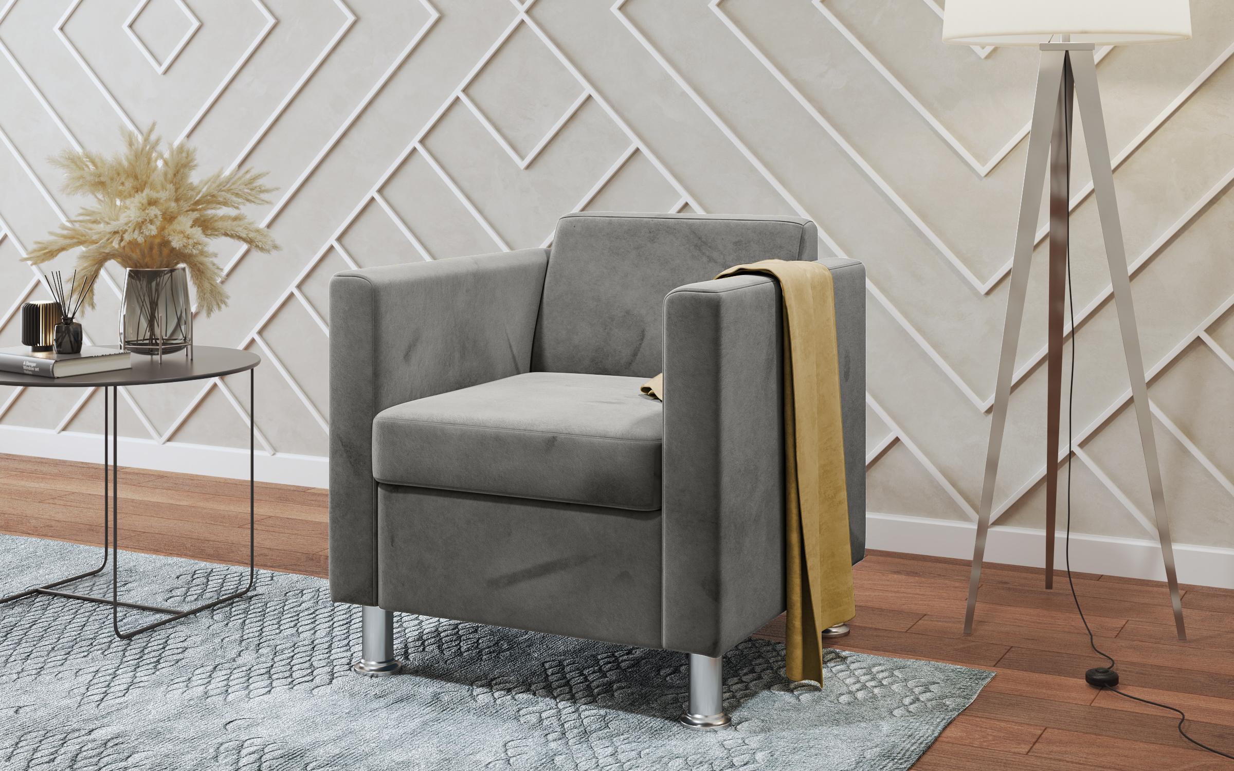 Fotoliu Moti, gri deschis  4