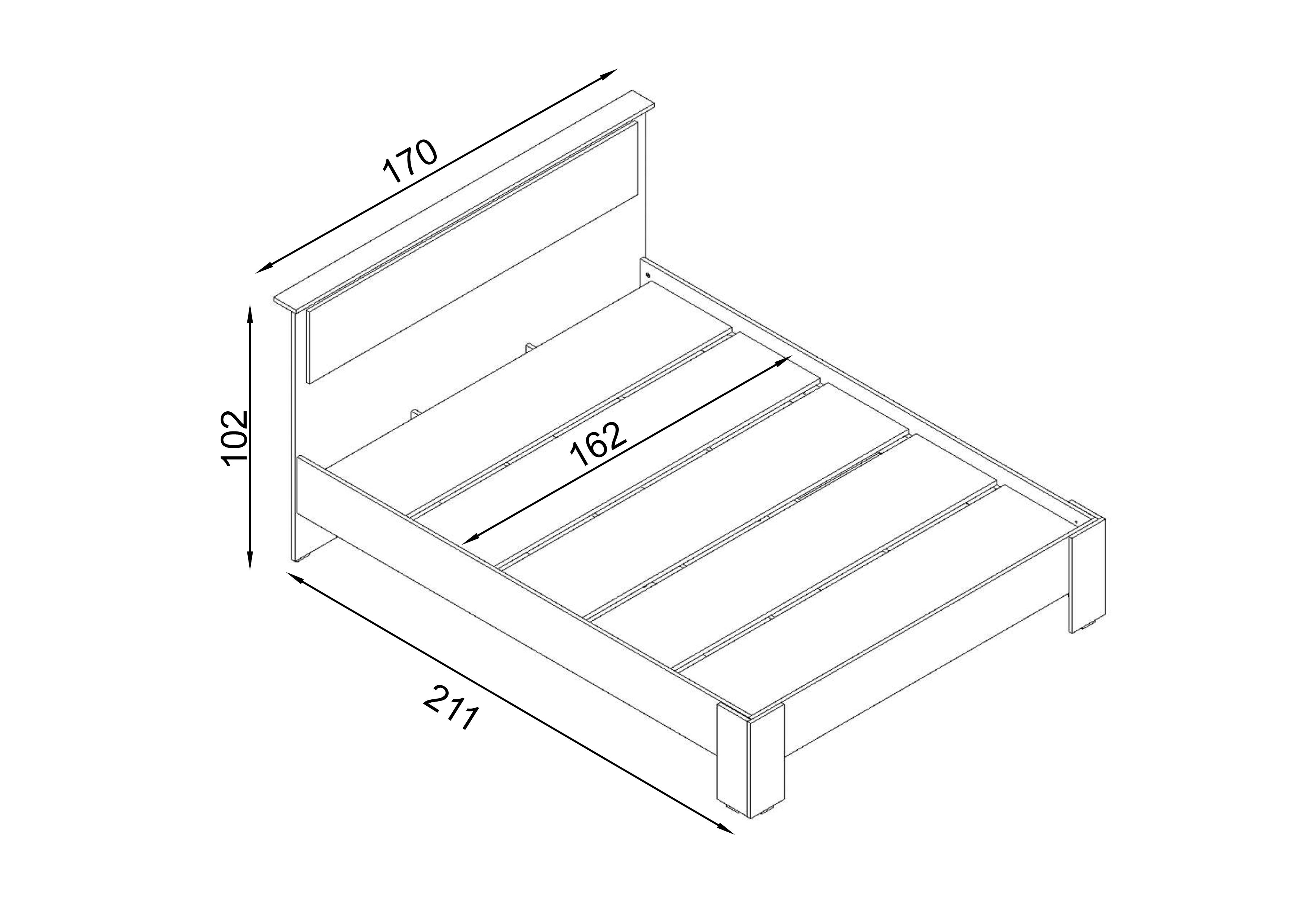Pat dublu 160/200 Amada, atejar auriu + antracit  2