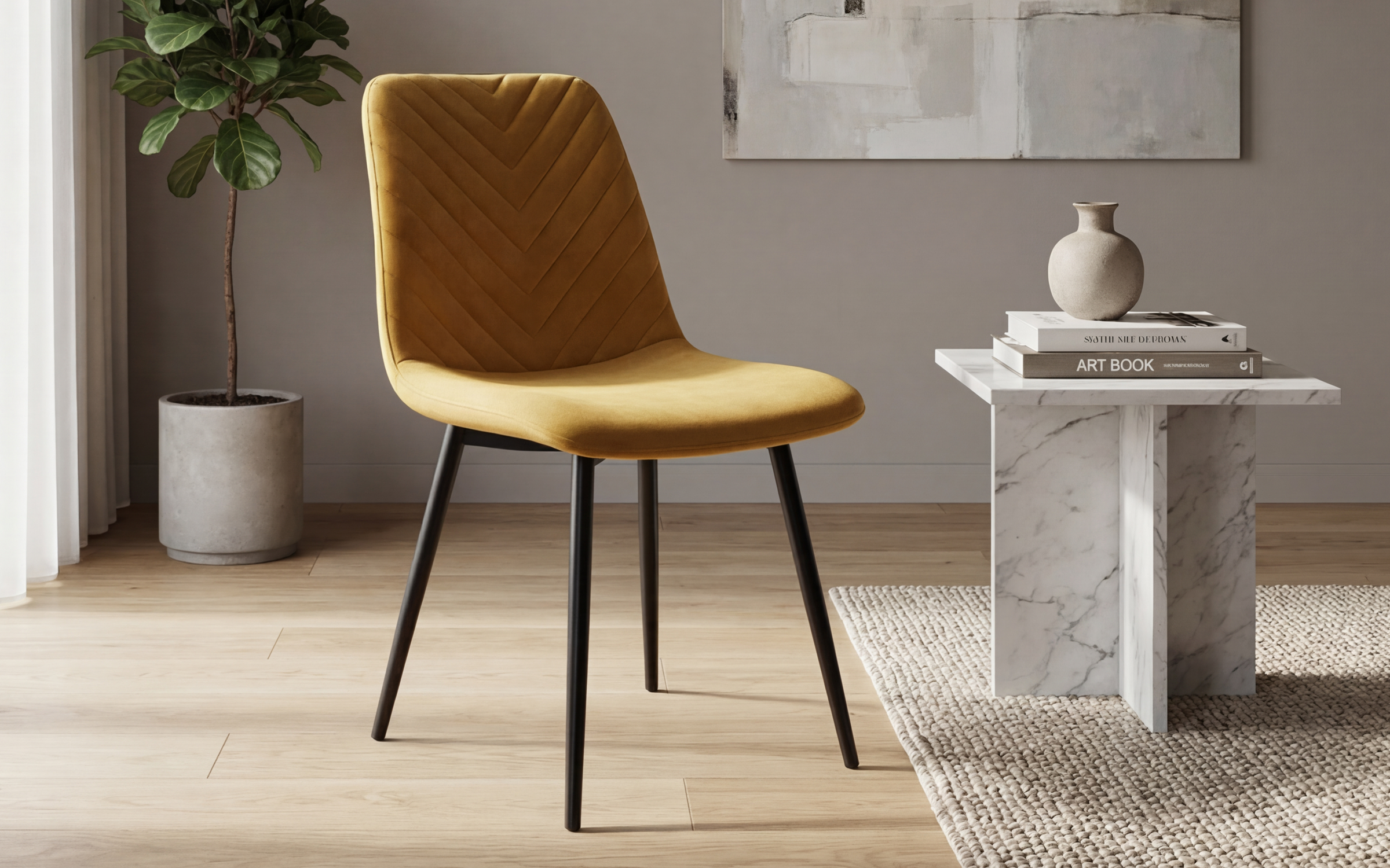 Apartament Evora S, gri inchis + maro + alb mat + stejar evoc + alb lucios + galben + stejar evoc + verde + Silk  10