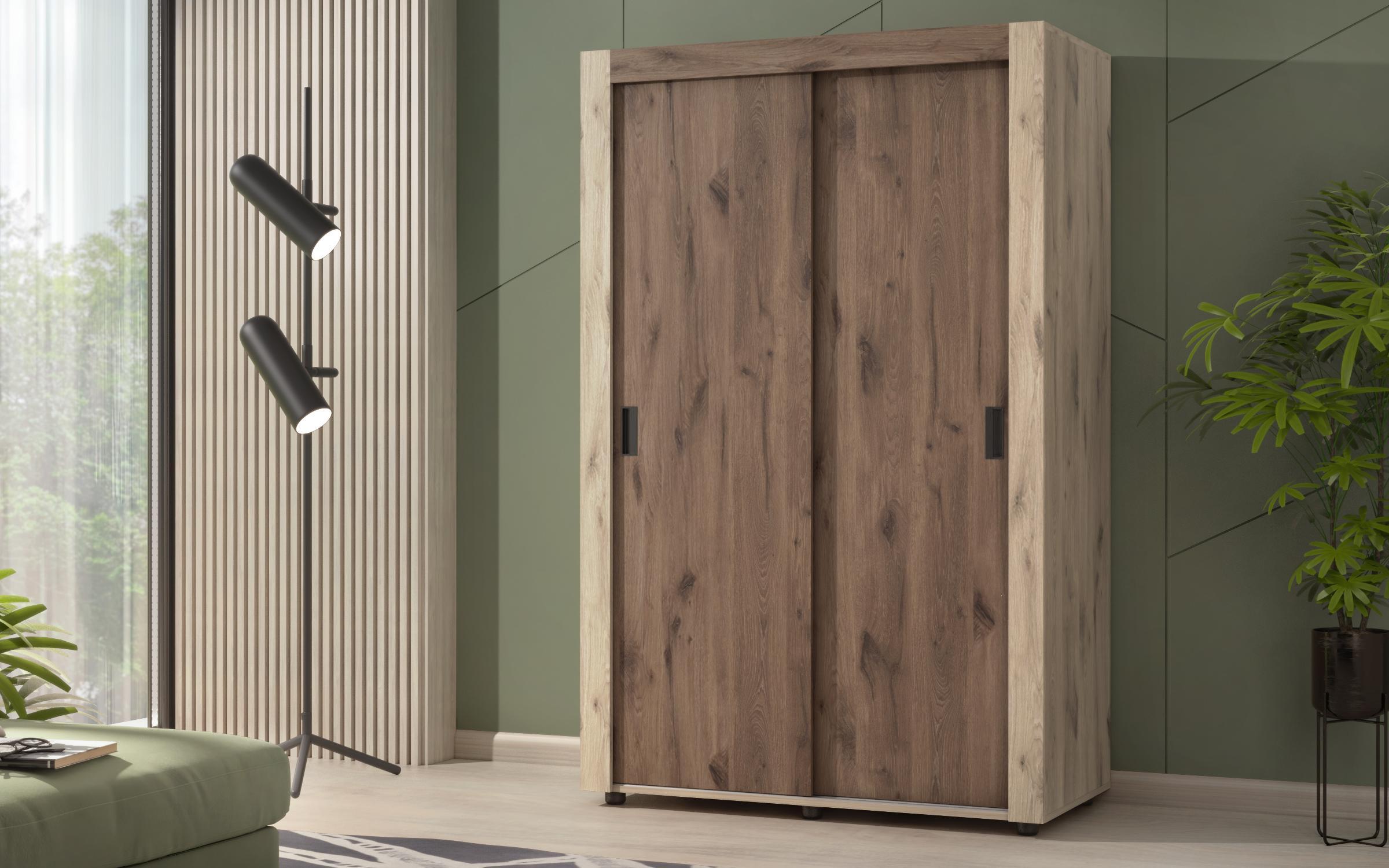 Dulap Arkon S, stejar scandinav deschis + stejar scandinav inchis  1