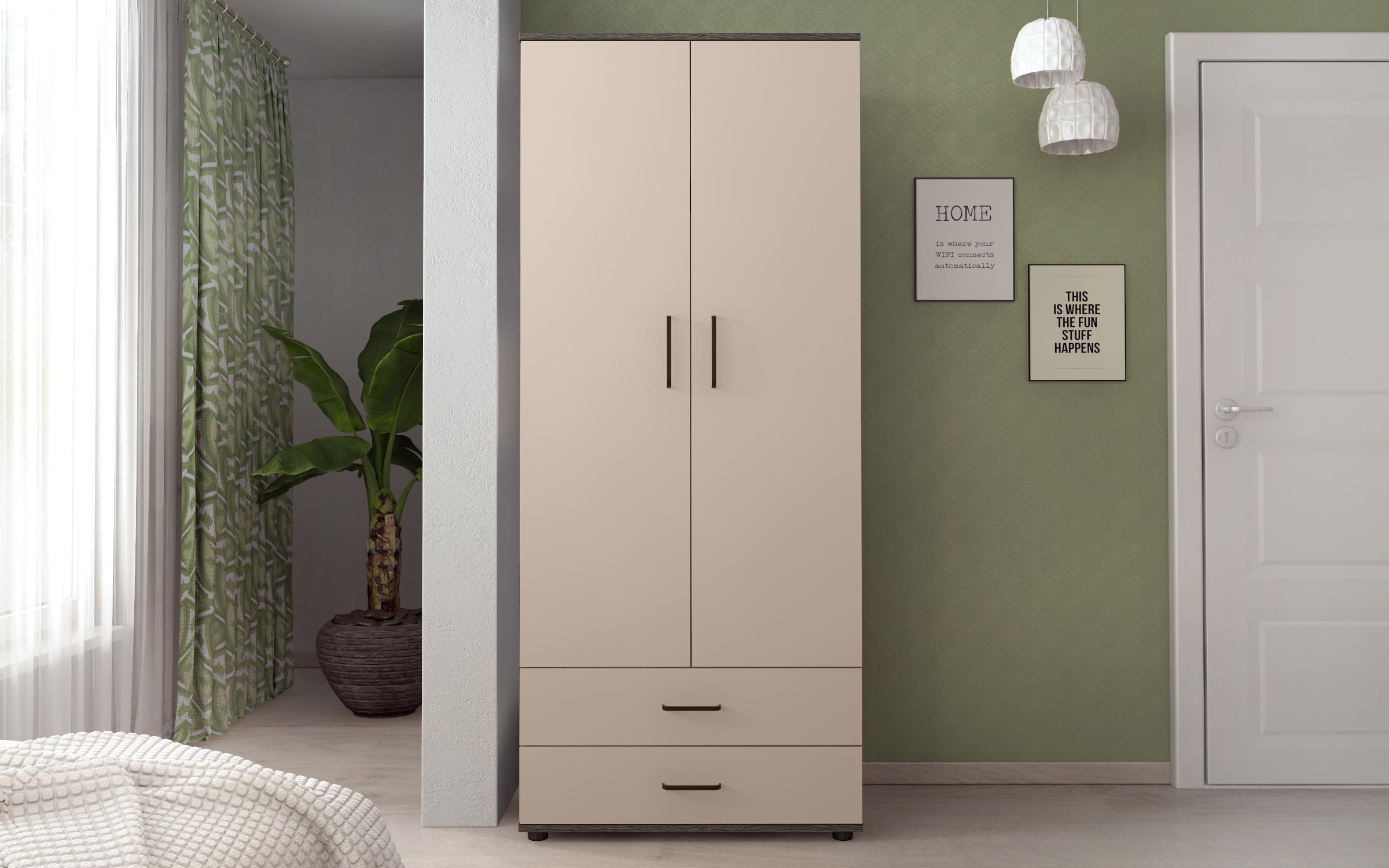 Dulap Eron XS, casmir + stejar antracit  3