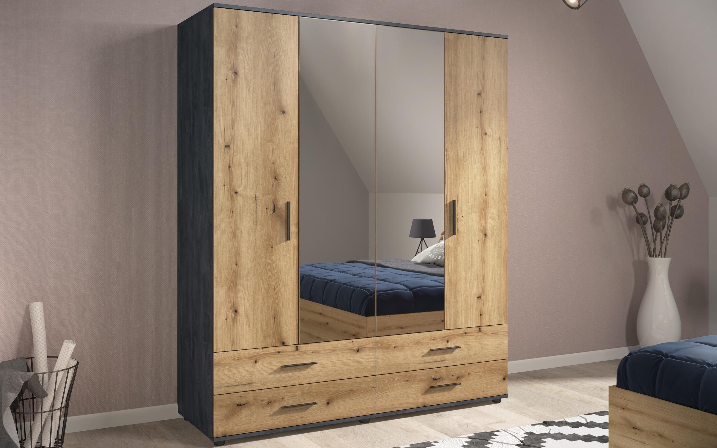 Set dormitor 160/200 Philadelphia S, stejar evoc + Magma  7