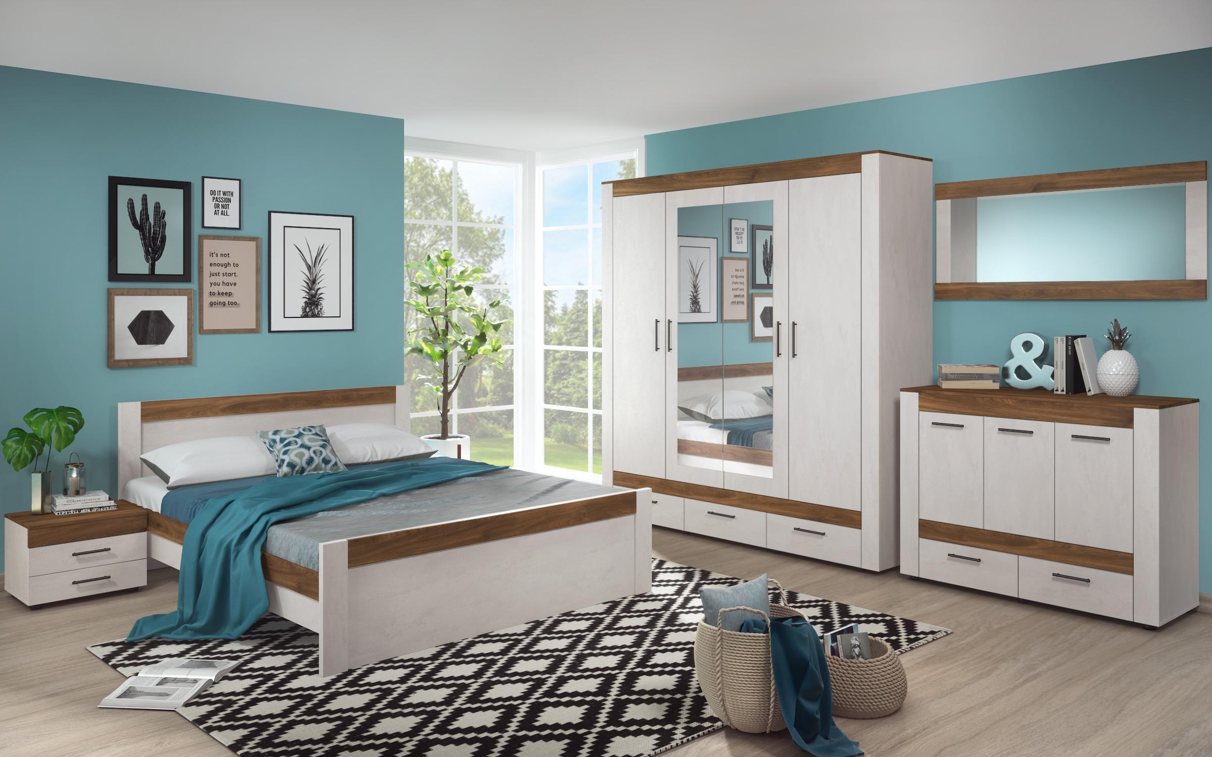 Noptiera Credo, stejar coniac + Silk  3