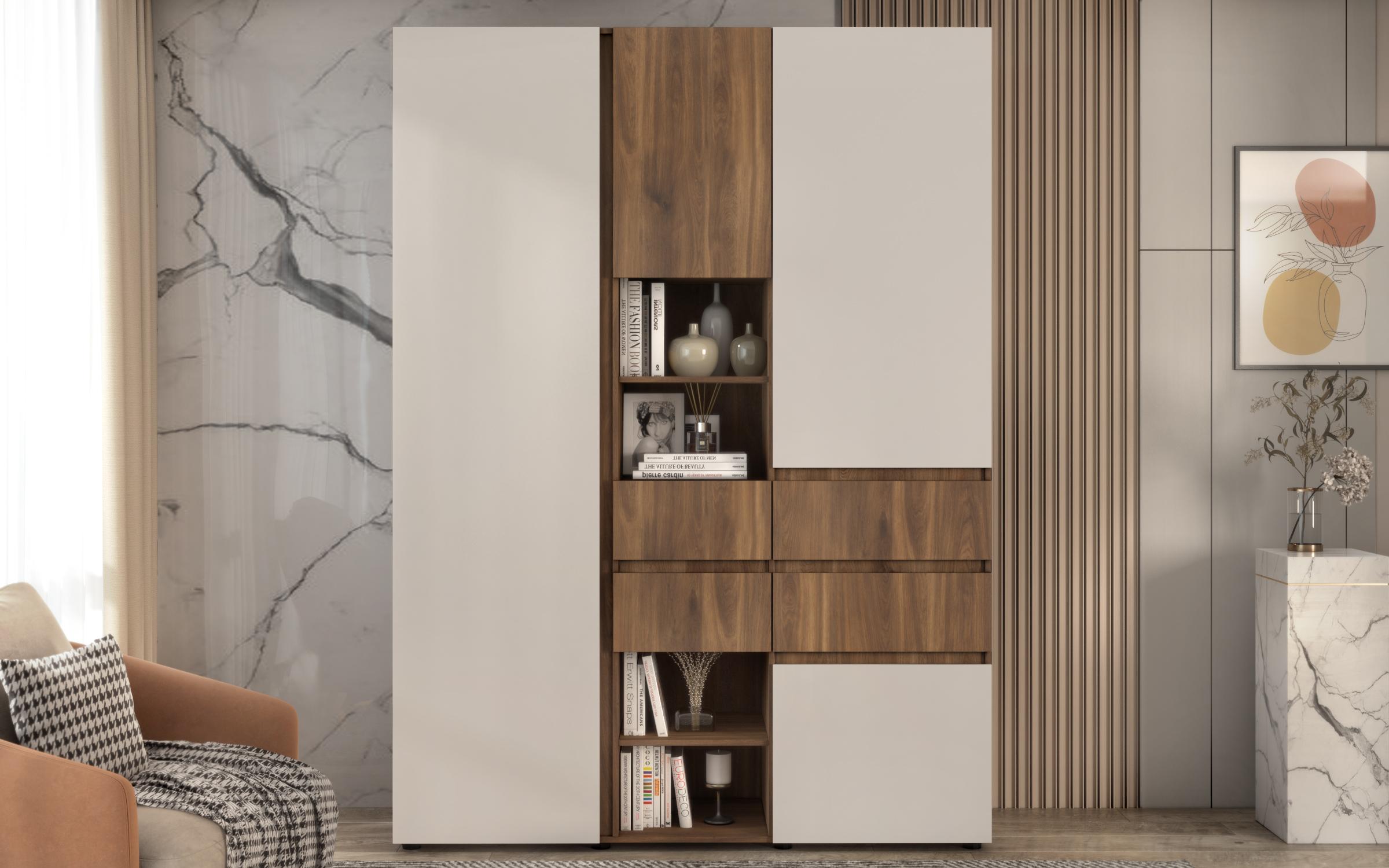 Dulap Neit XL, stejar coniac + casmir  2