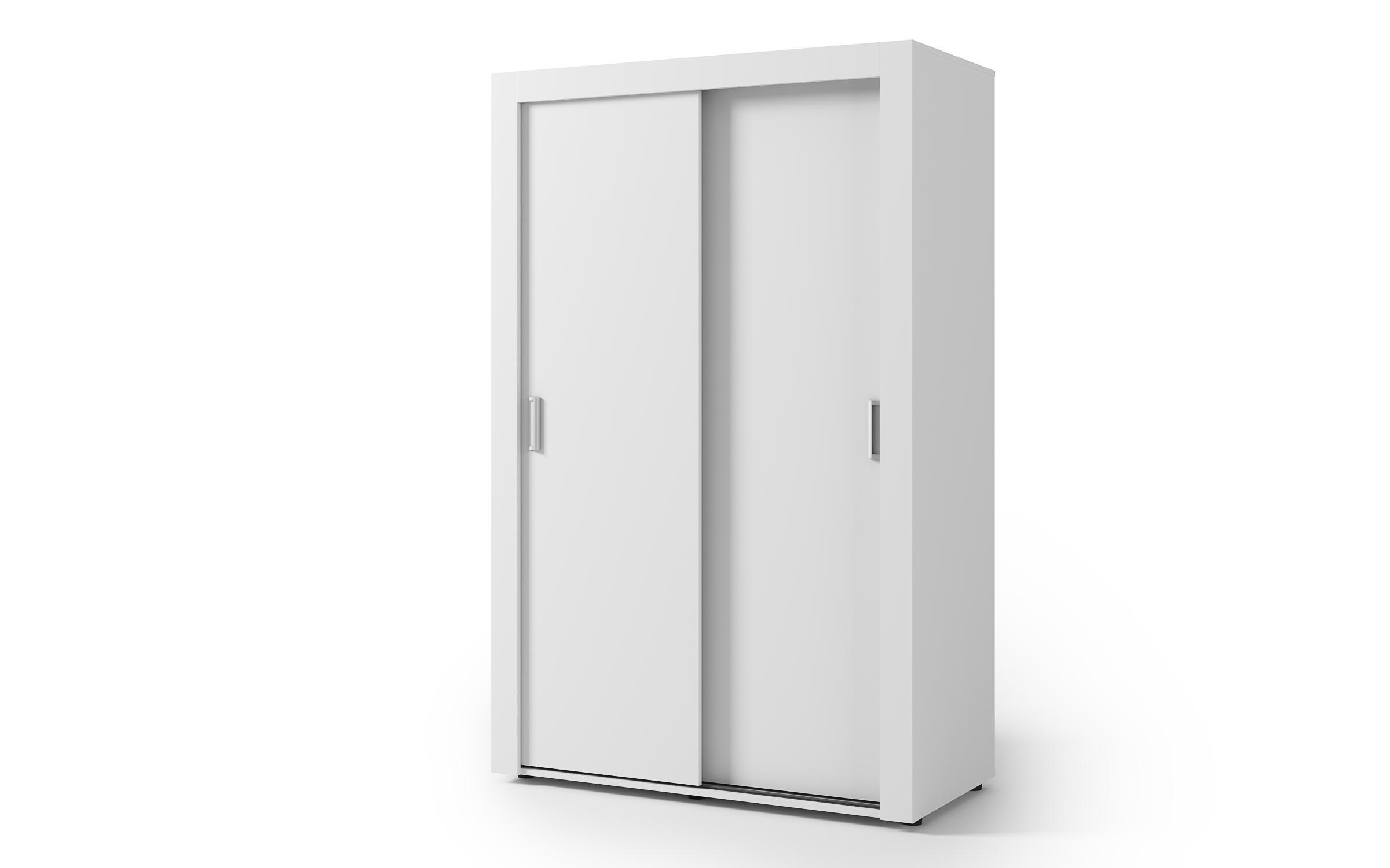 Dulap cu bara pentru umerase si rafturi Nemo 2, alb + alb  3