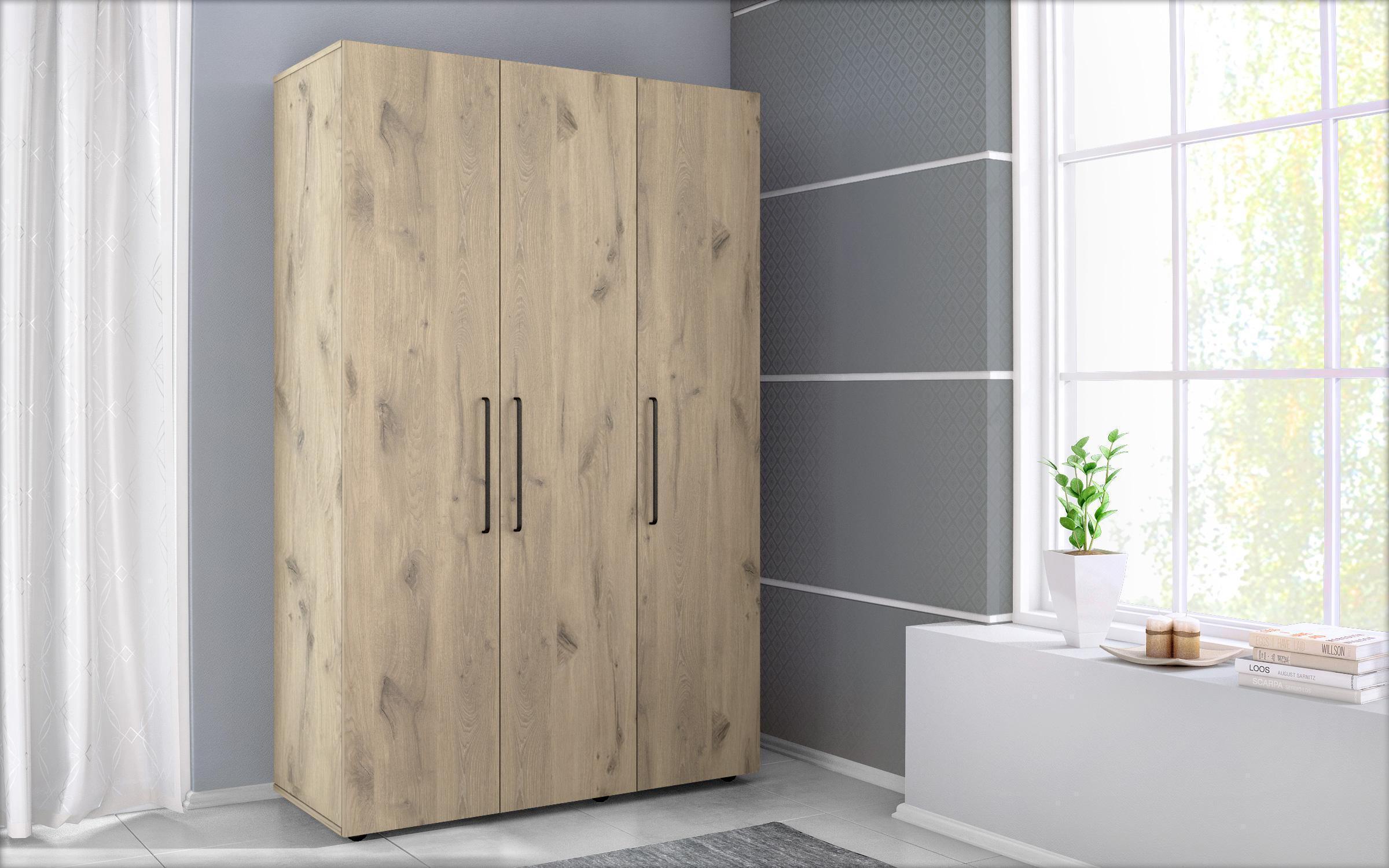 Set pentru dormitor Scandi 3, stejar scandinav deschis  3