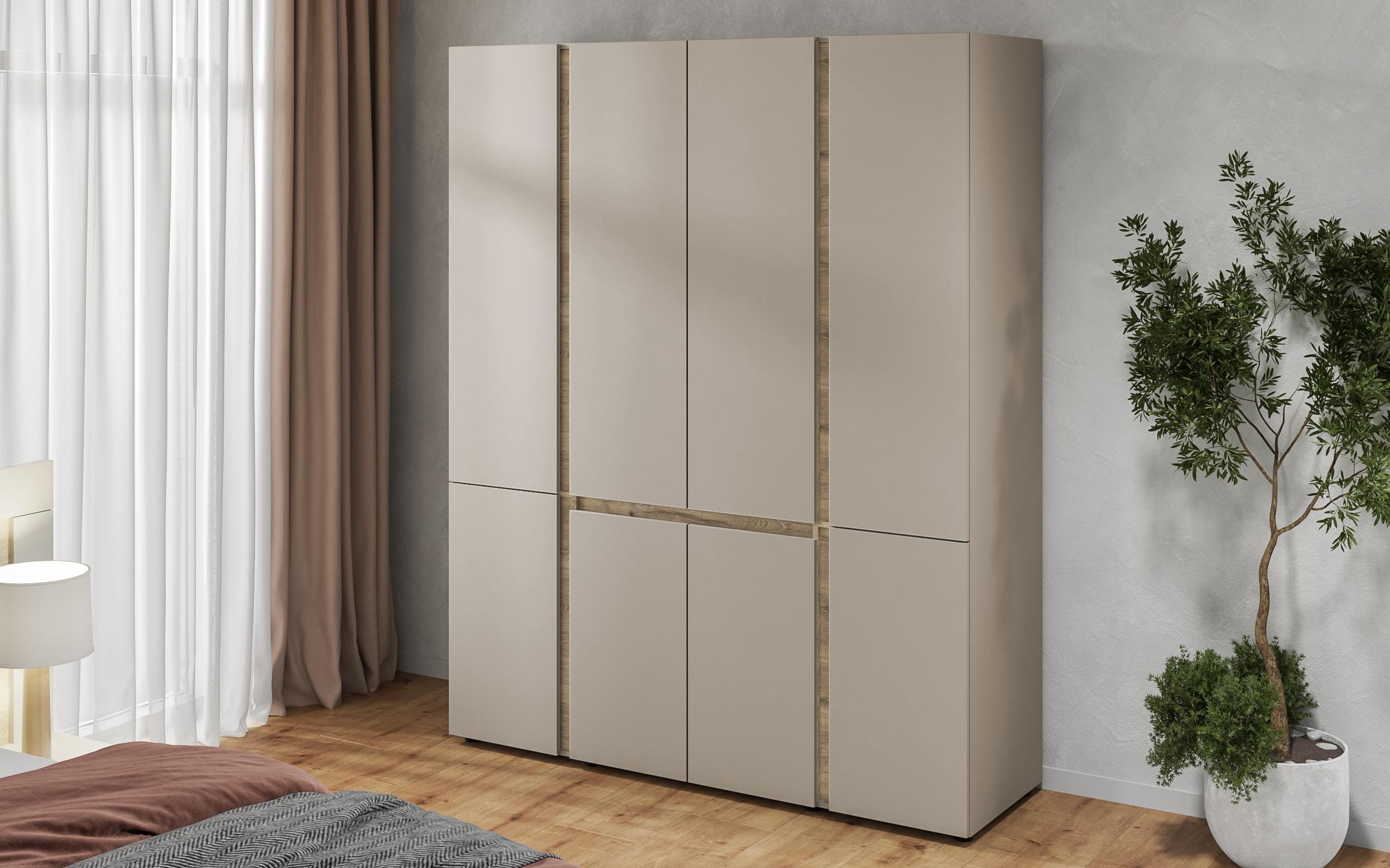Dulap Omonia, casmir + stejar scandinav deschis  1