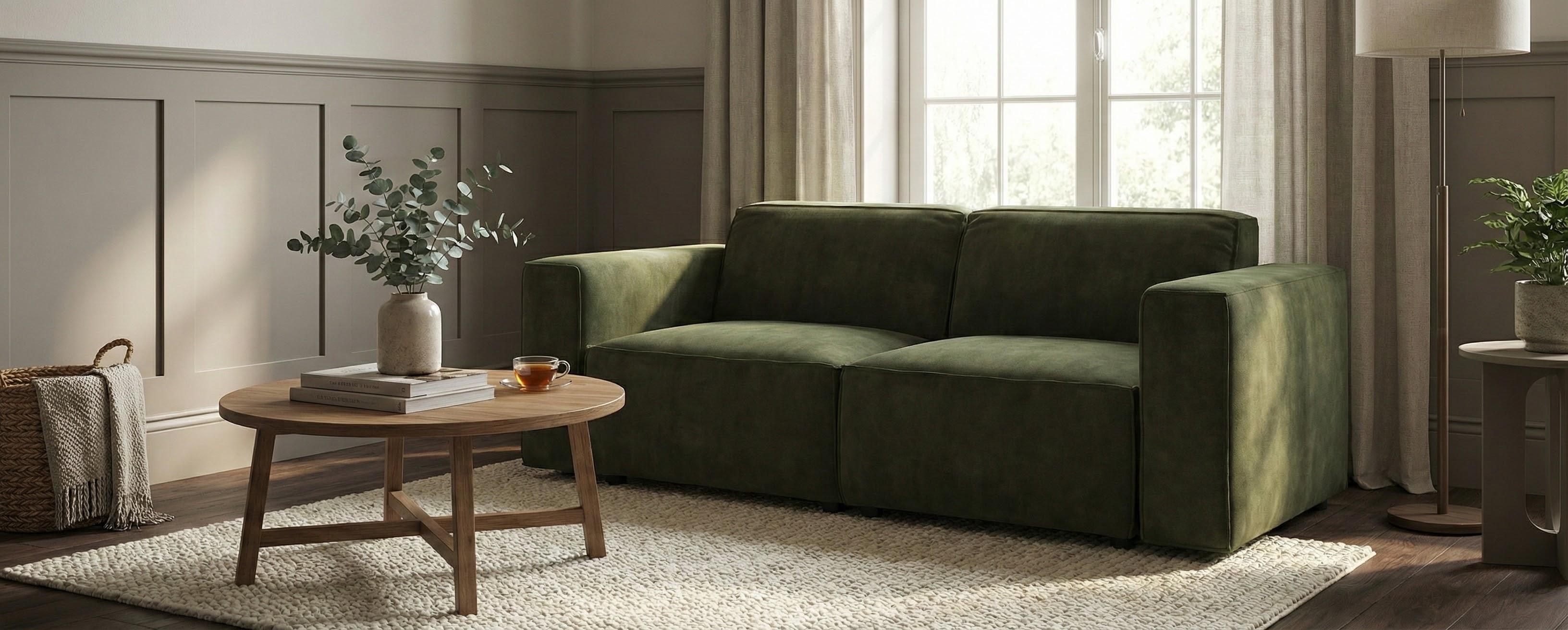 Canapea modulara Verso, verde inchis  2