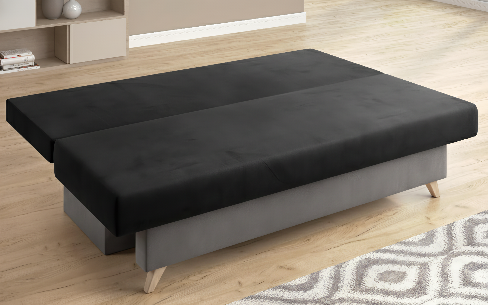 Canapea extensibila Victorio, gri inchis + gri  3