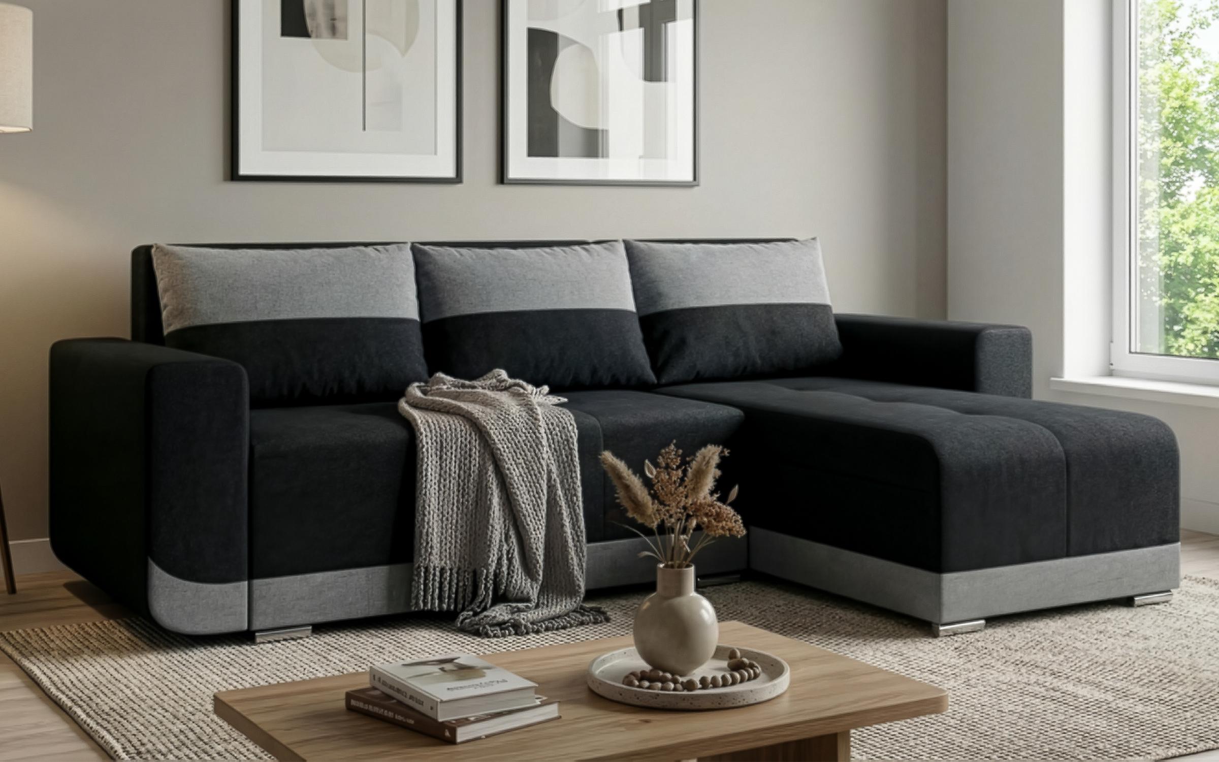 Coltar extensibil Grand, grafit + gri  3