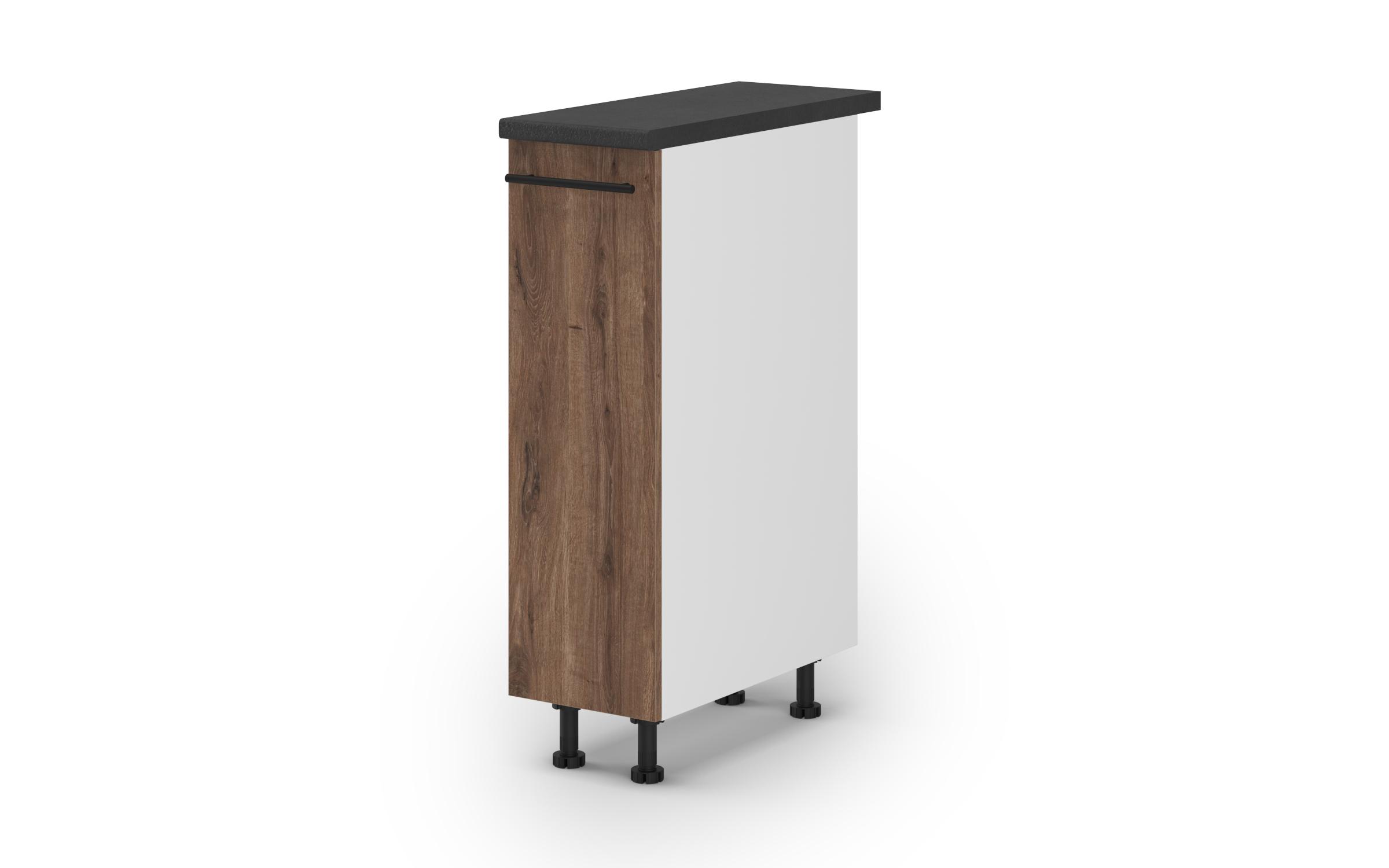 Dulap de bucatarie pentru sticle Dakota 28, stejar scandinav inchis  1