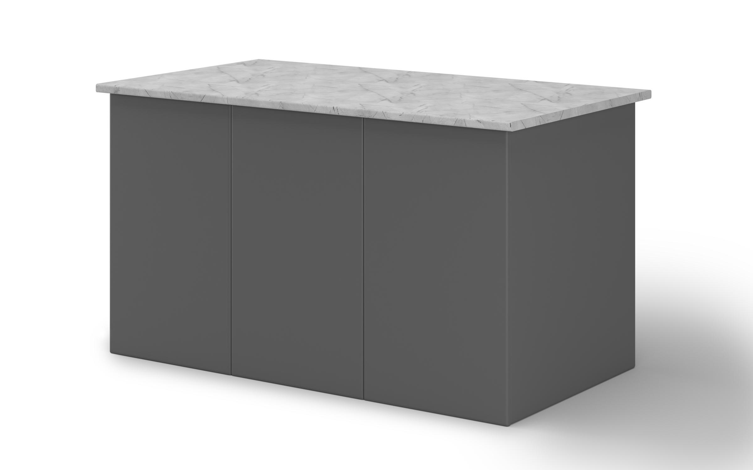 Insula de bucatarie Hana 41, antracit mat  1