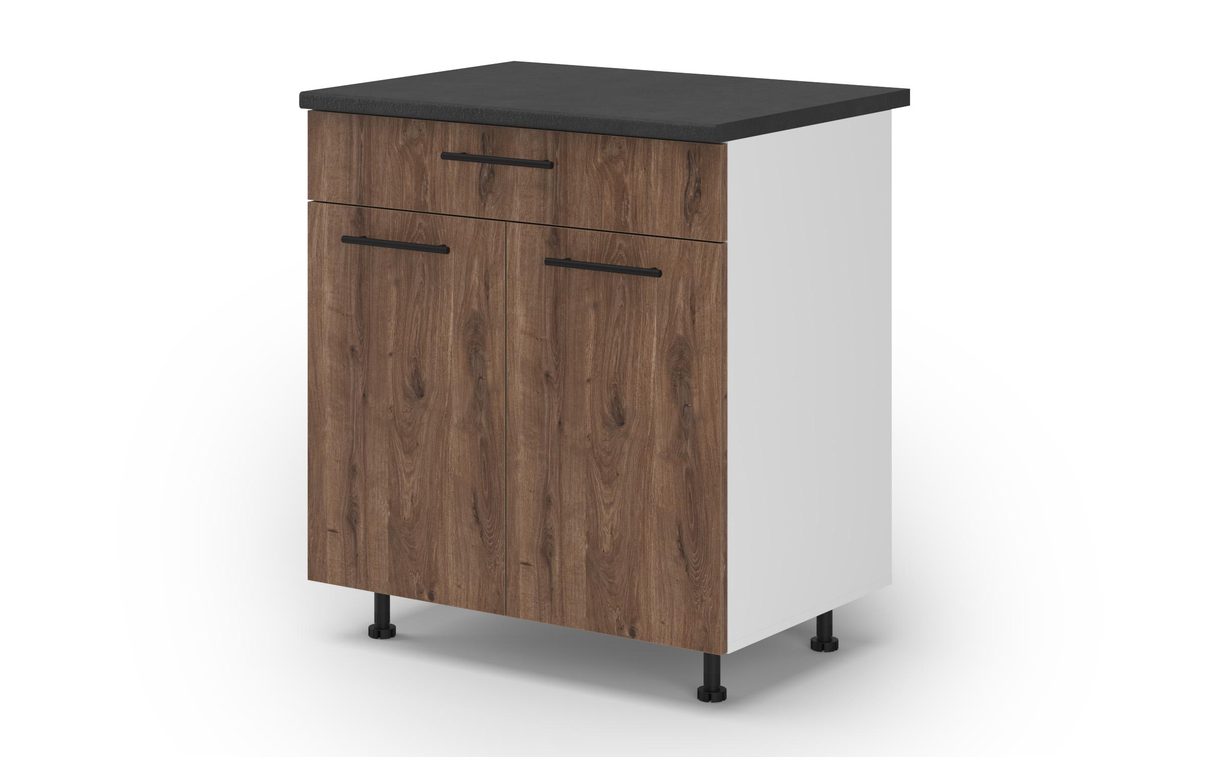 Dulap de bucatarie Dakota 51, stejar scandinav inchis  1