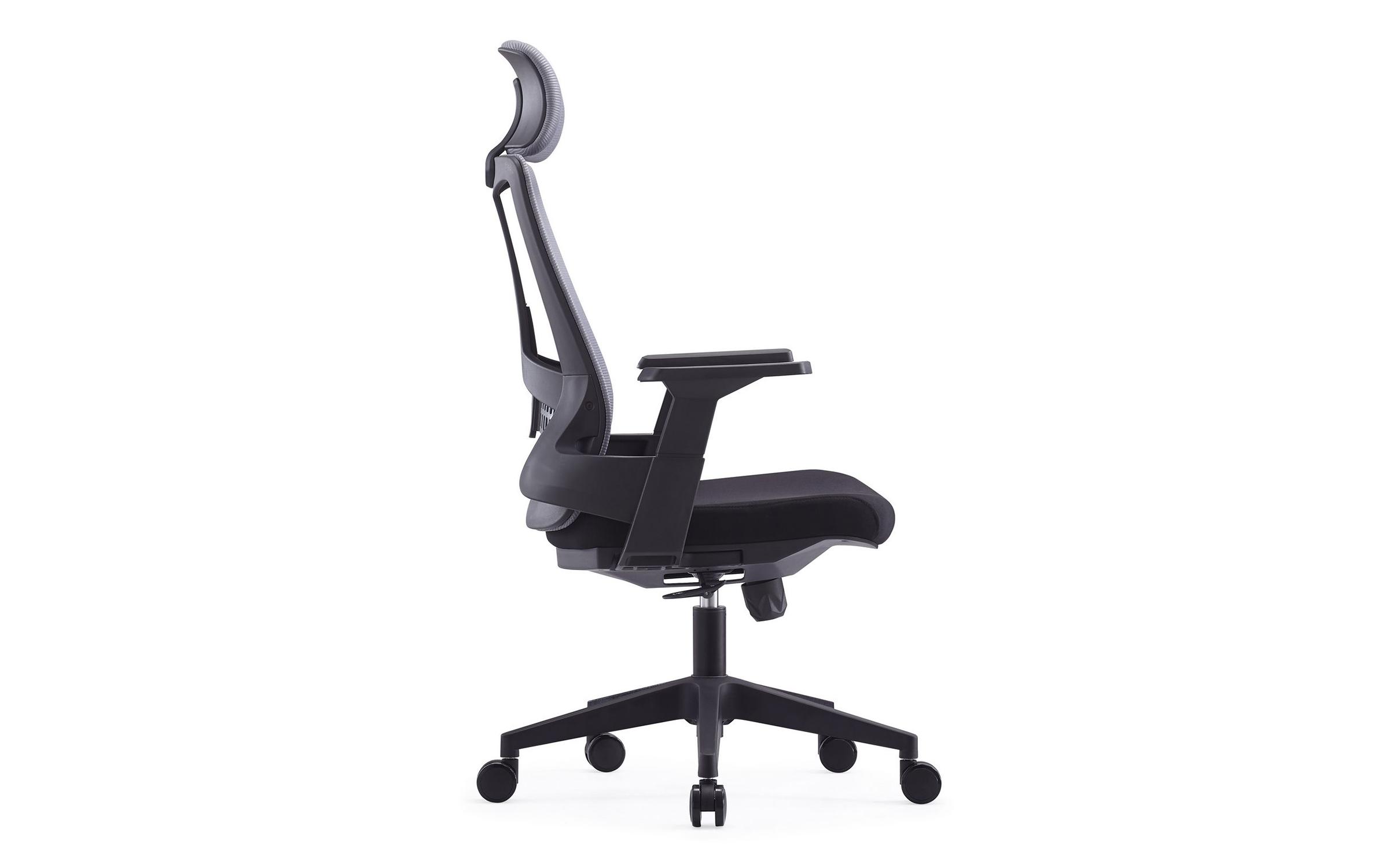 Scaun de birou Olymp, gri + negru 3