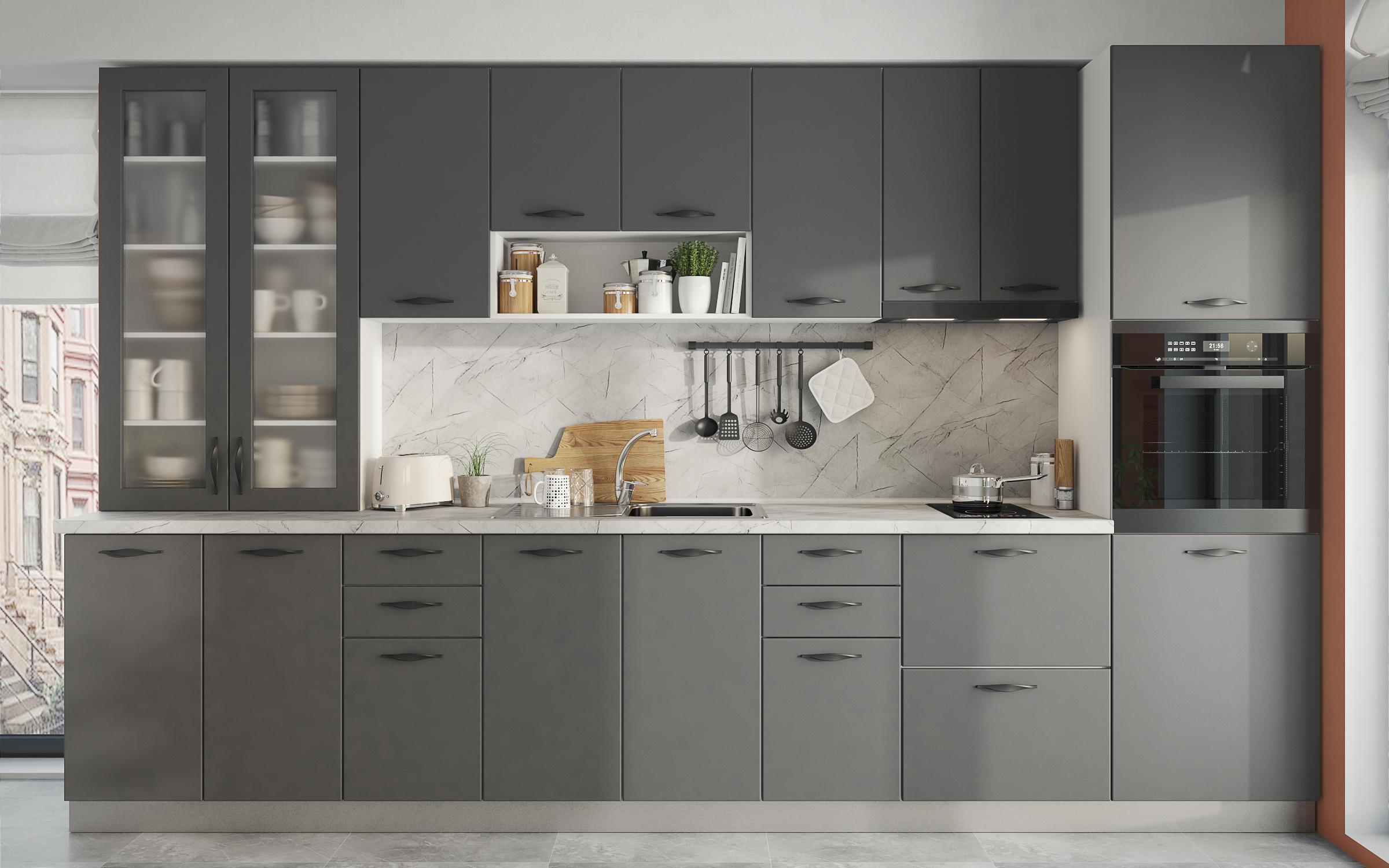 Coloana pentru cuptor Simon 39, antracit mat  3