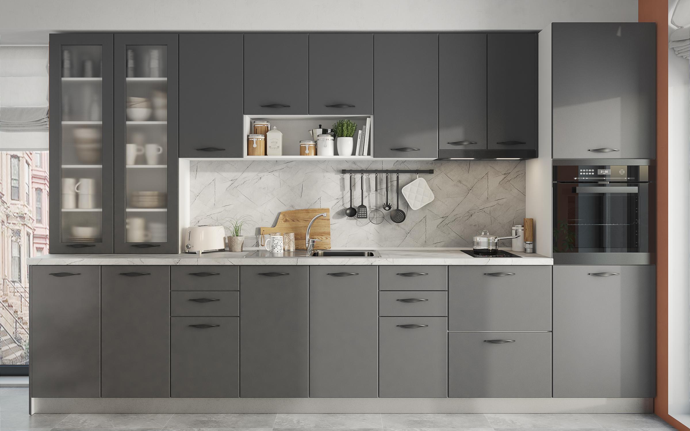 Usa pentru electrocasnice Simon 48, antracit mat  3