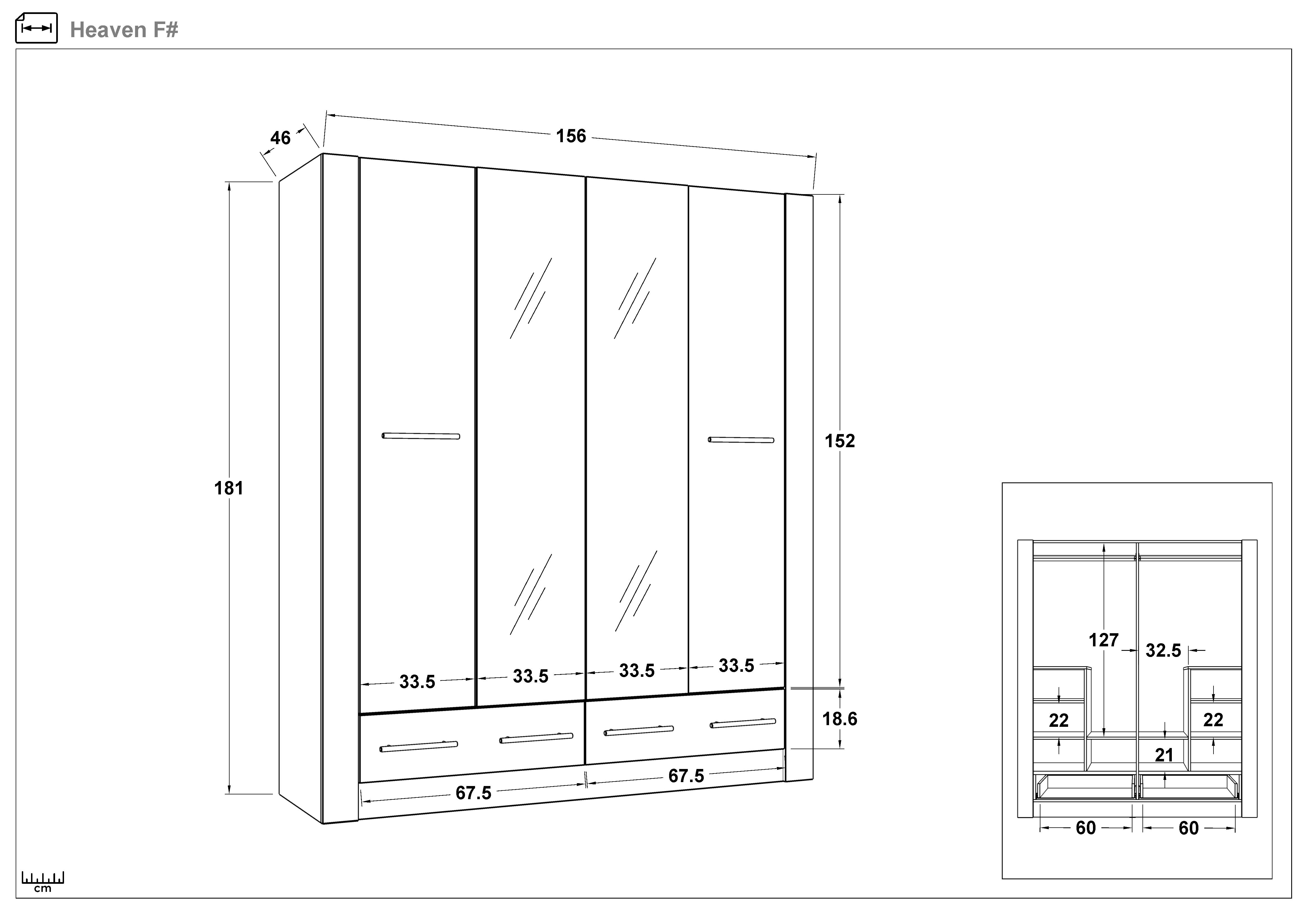 Dulap cu patru usi Hеаven, Silk  2