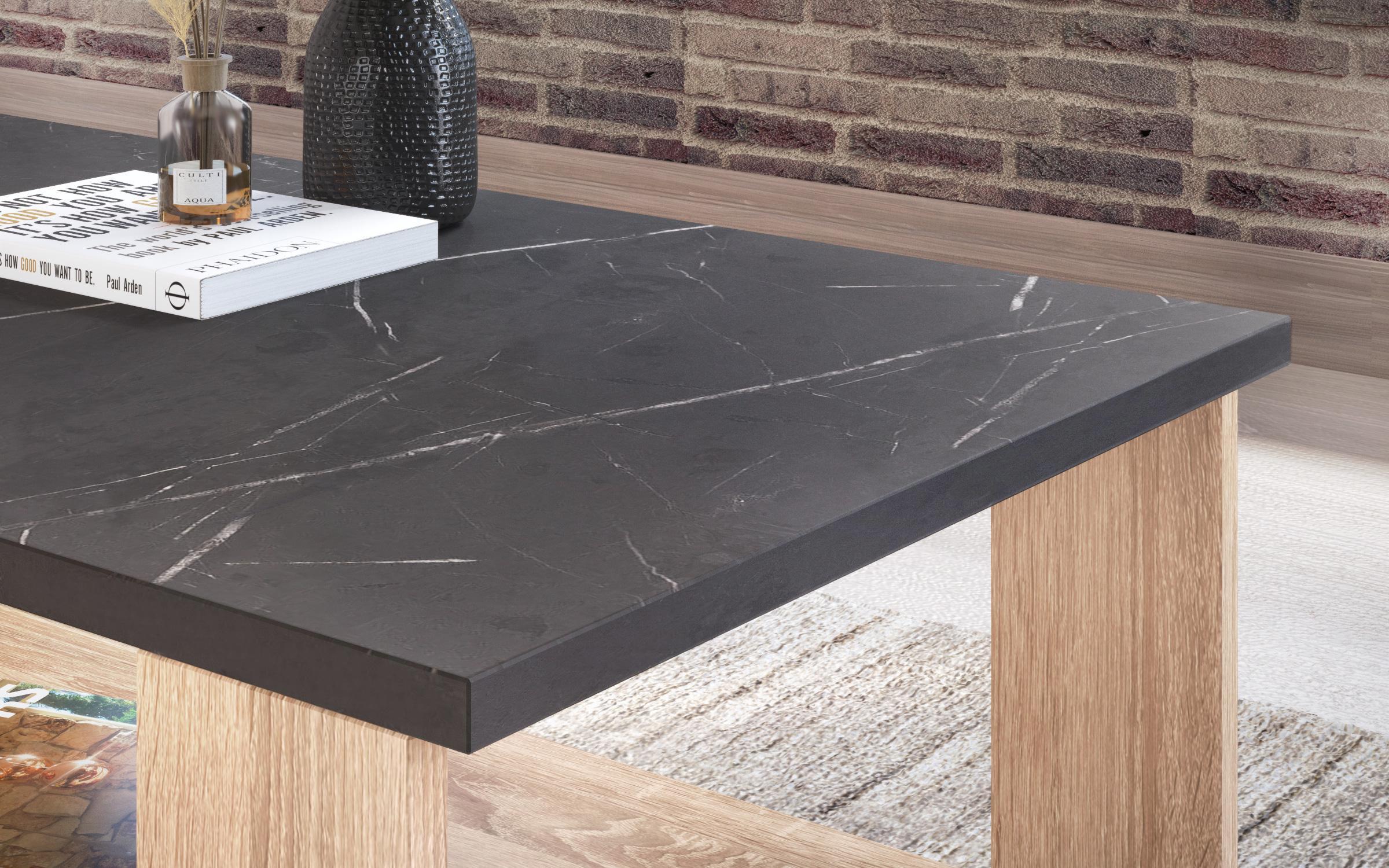 Masuta de cafea Nesta, stejar sonoma + decor marmura Tunis  5