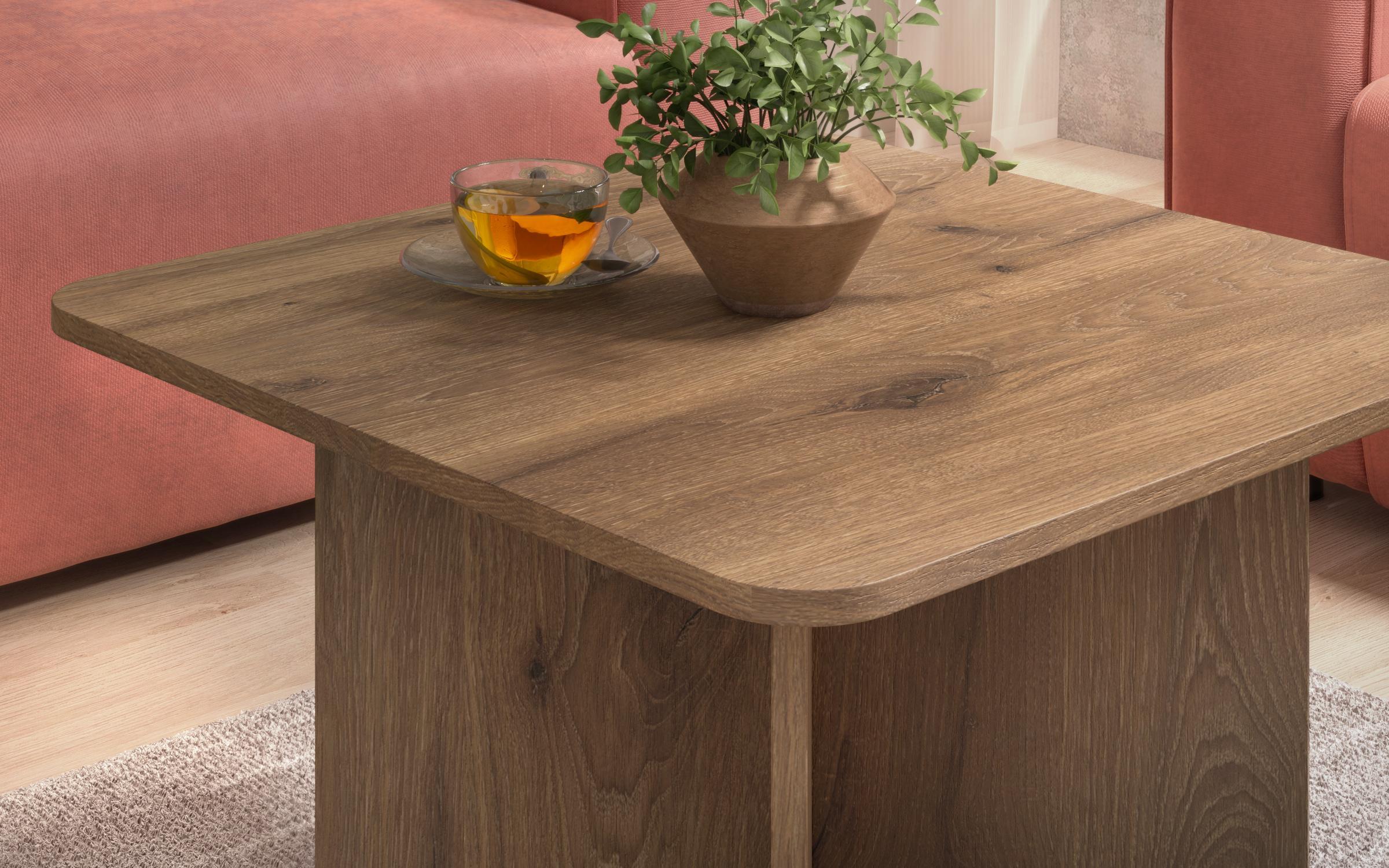 Masuta de cafea Amelia, stejar scandinav inchis  3