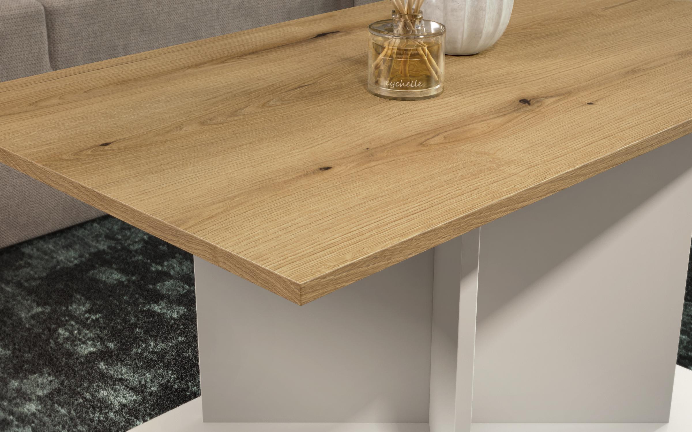 Masuta de cafea Aurea L, nisipiu mat + stejar evoc  3