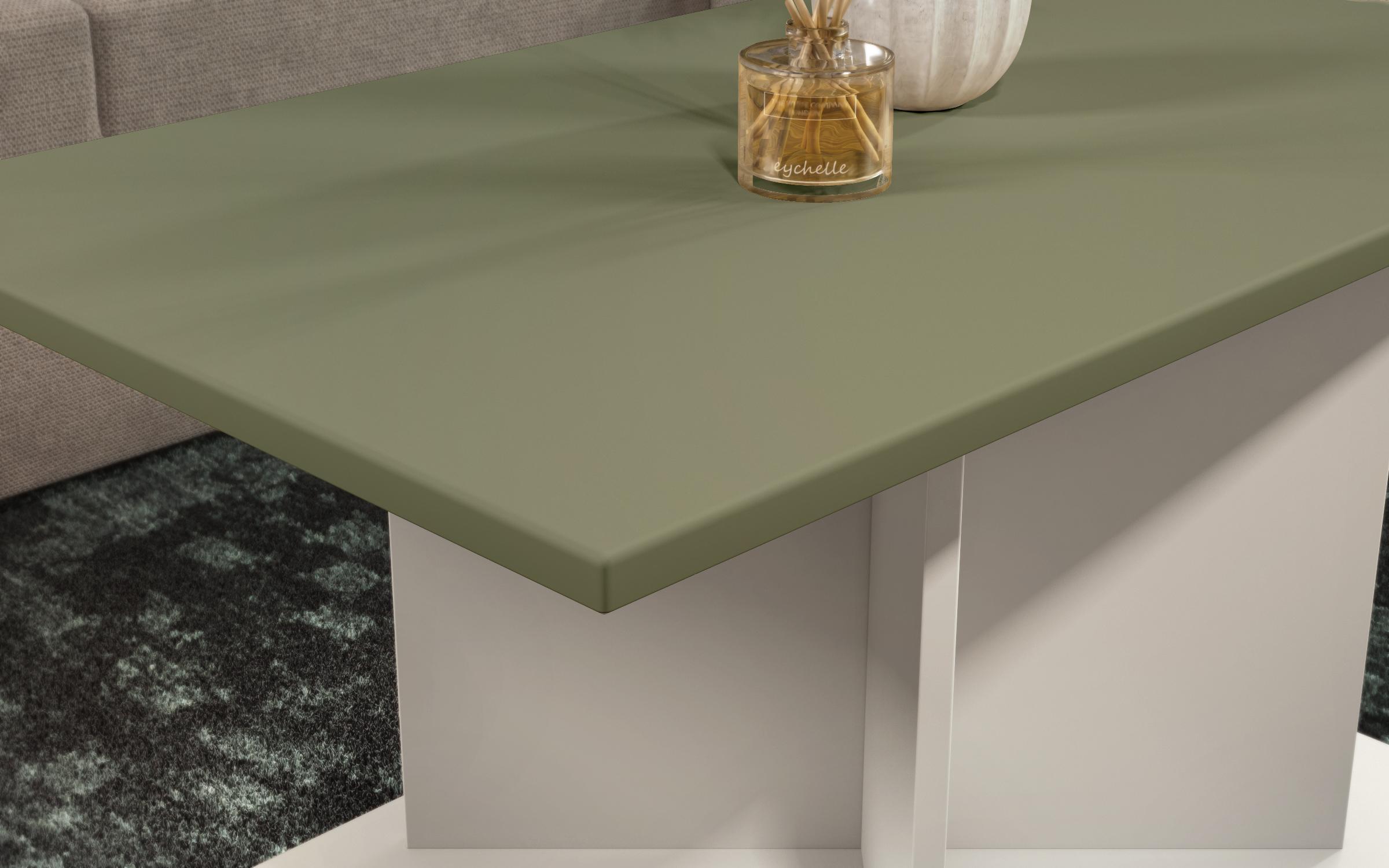 Masuta de cafea + MDF Aurea L, nisipiu mat + maslina  2