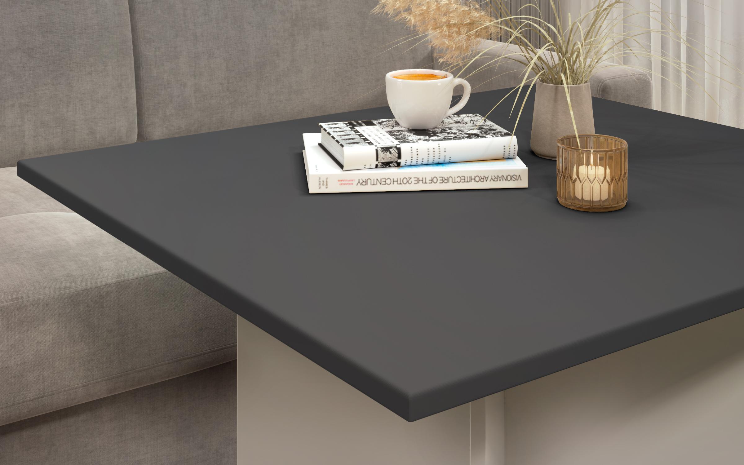 Masuta de cafea Aurea XL + MDF, nisipiu mat + antracit  3