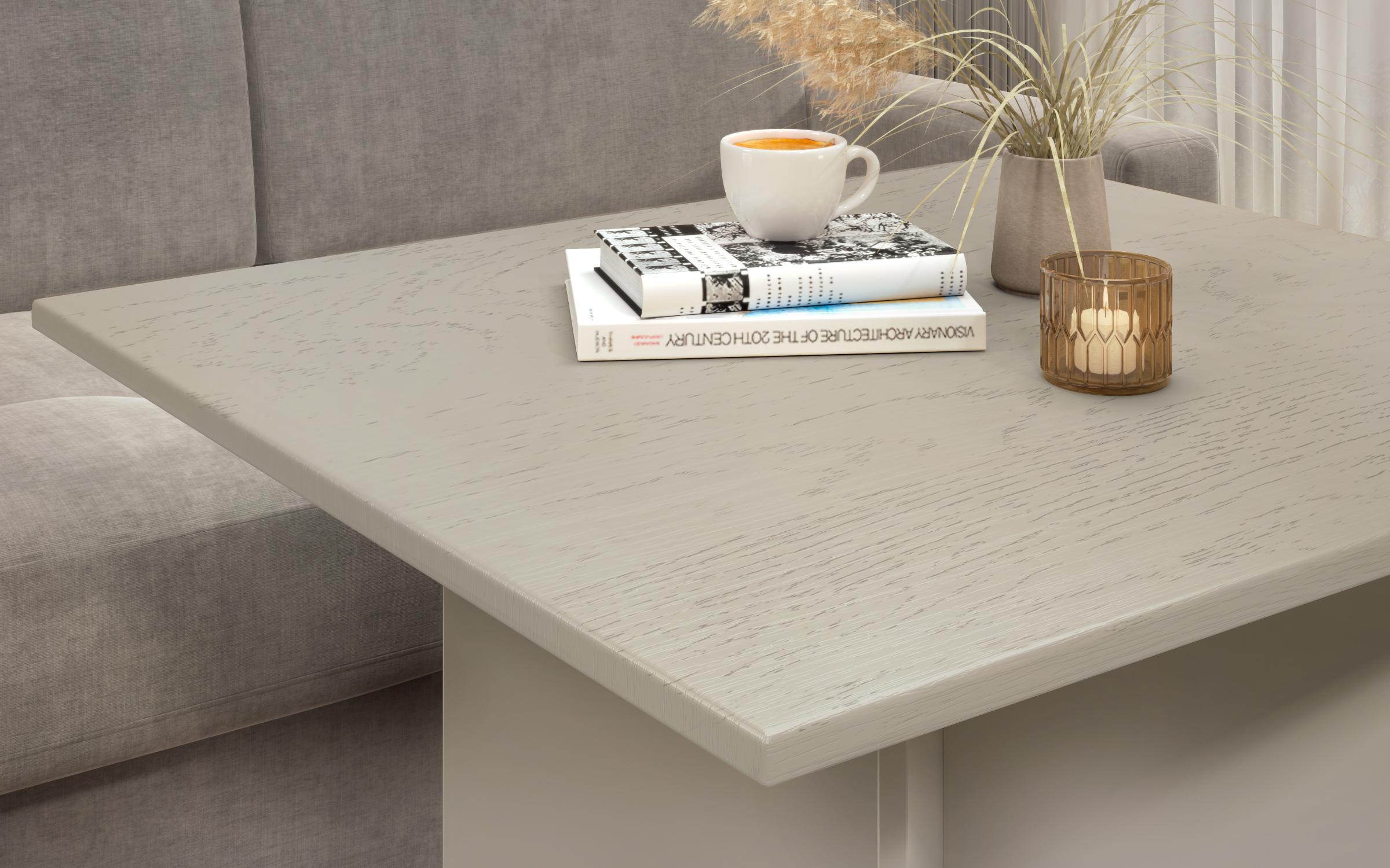 Masuta de cafea Aurea XL + MDF, nisipiu mat + aspen bej  3