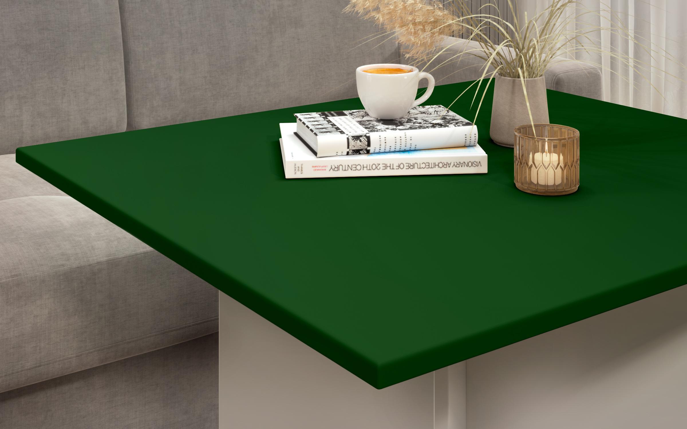Masuta de cafea Aurea XL + MDF, nisipiu mat + verde  3